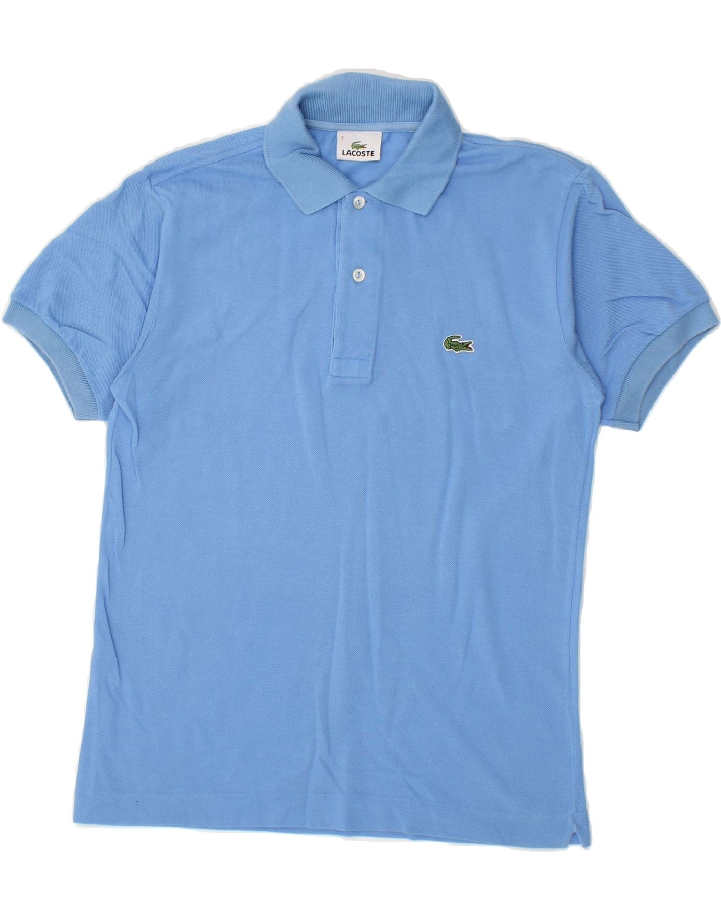 image of LACOSTE Mens Polo Shirt Size 2 XS Blue