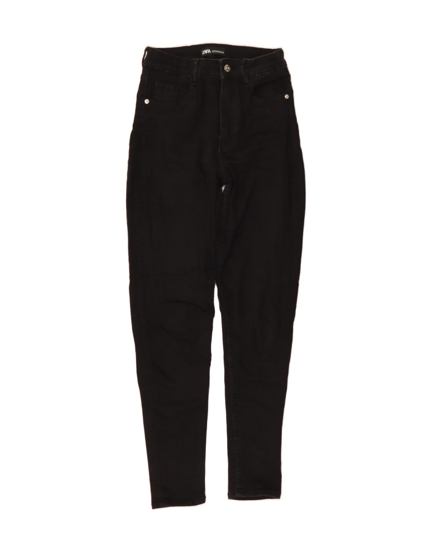 image of ZARA Womens Skinny Jeans EU 36 XS W26 L27 Black
