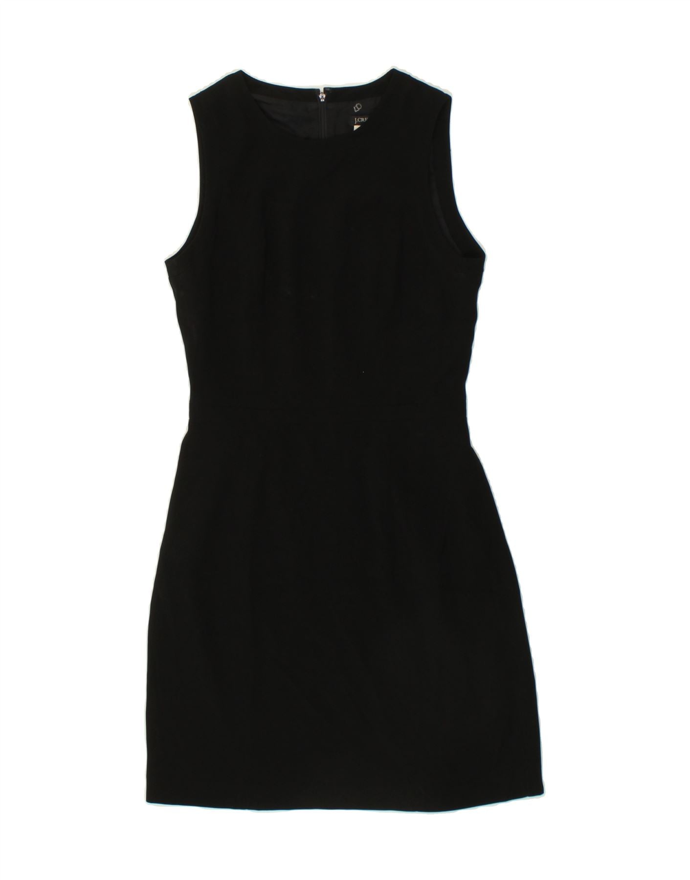 Image of J. CREW Womens Sleeveless Bodycon Dress US 2 XS Black Polyester