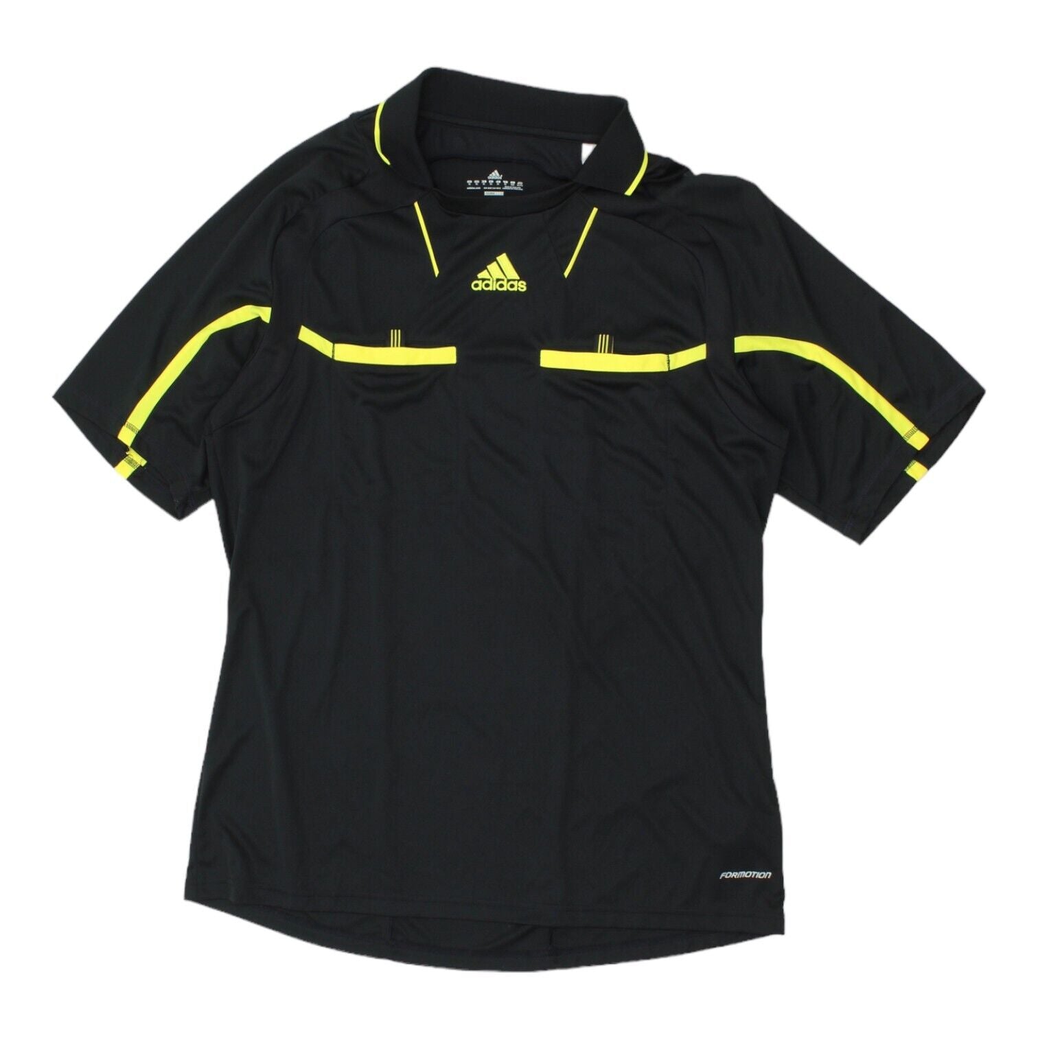 Adidas 2011 Mens Black Referee Shirt | Vintage Football Sportswear VTG