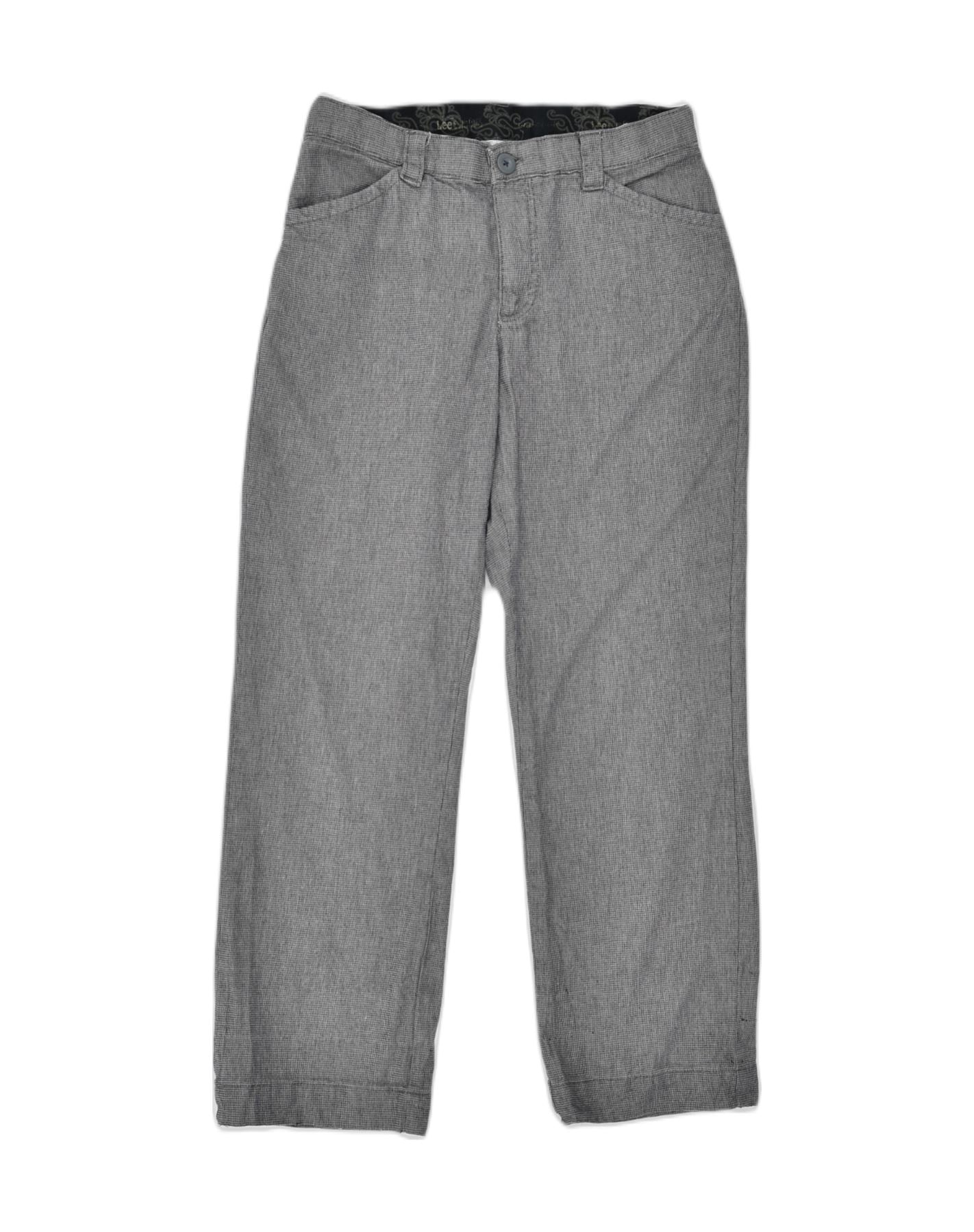 image of LEE Womens Comfort Fit Casual Trousers W30 L28 Grey