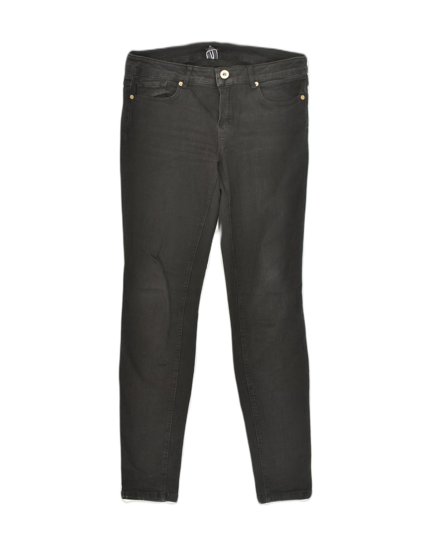 image of MASSIMO DUTTI Womens Skinny Jeans IT 42 Medium W30 L30 Black Cotton