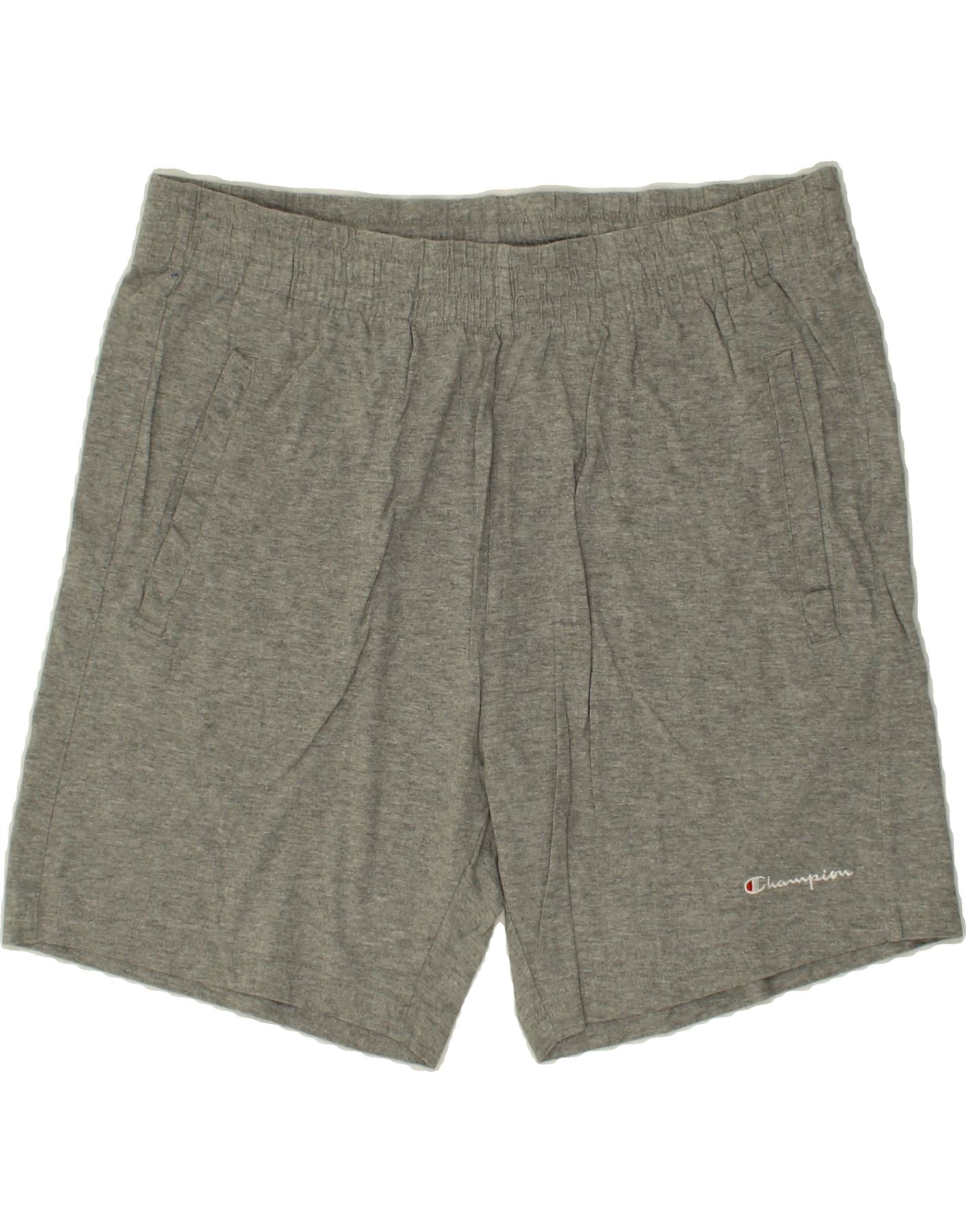 image of CHAMPION Mens Sport Shorts XL  Grey Cotton