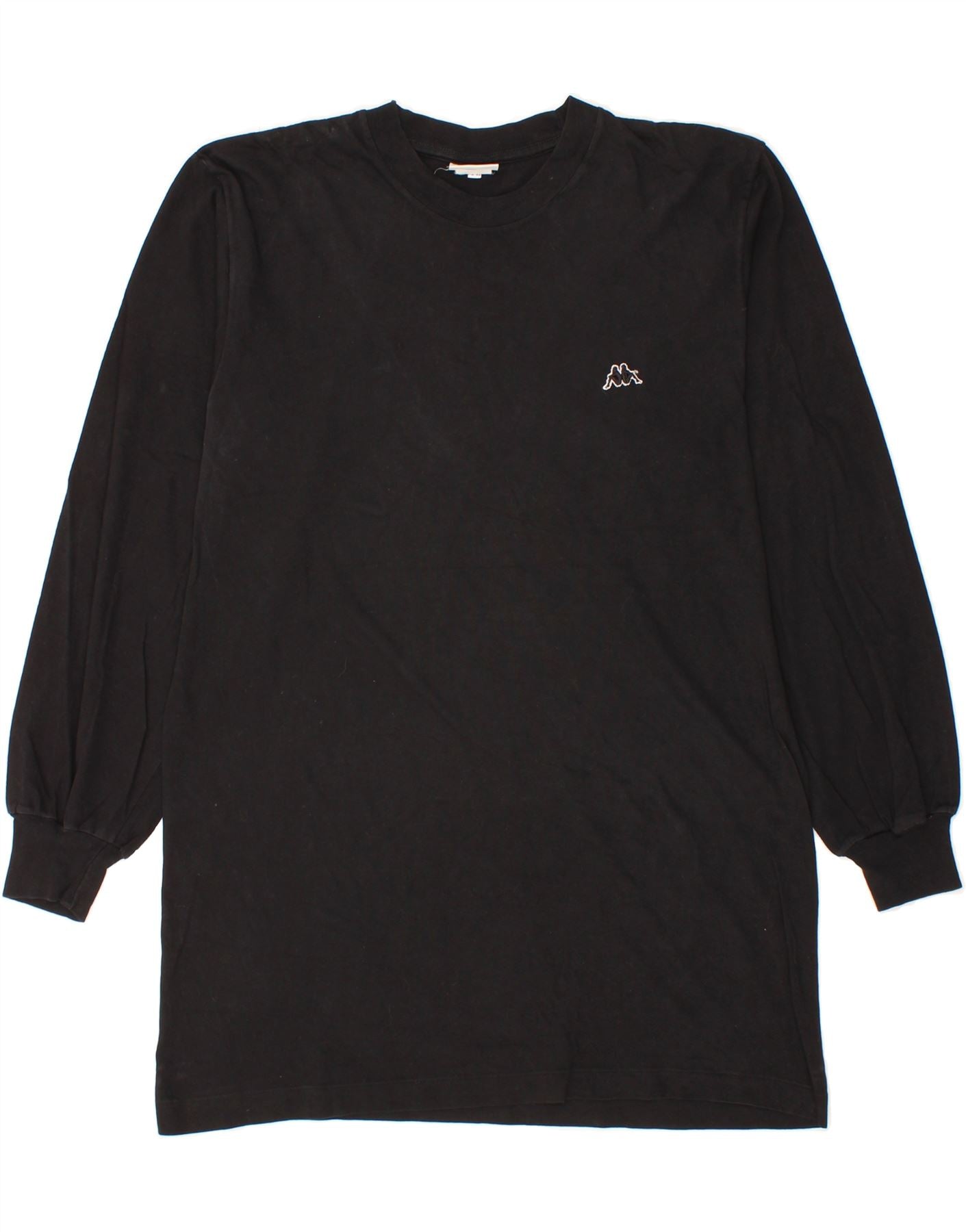 image of KAPPA Mens Top Long Sleeve Large Black