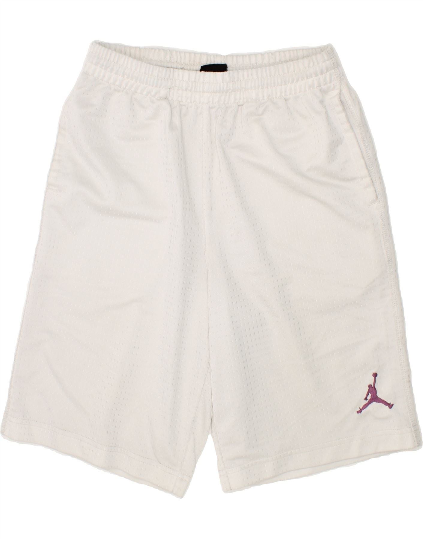 image of JORDAN Boys Sport Shorts 12-13 Years Large White Polyester