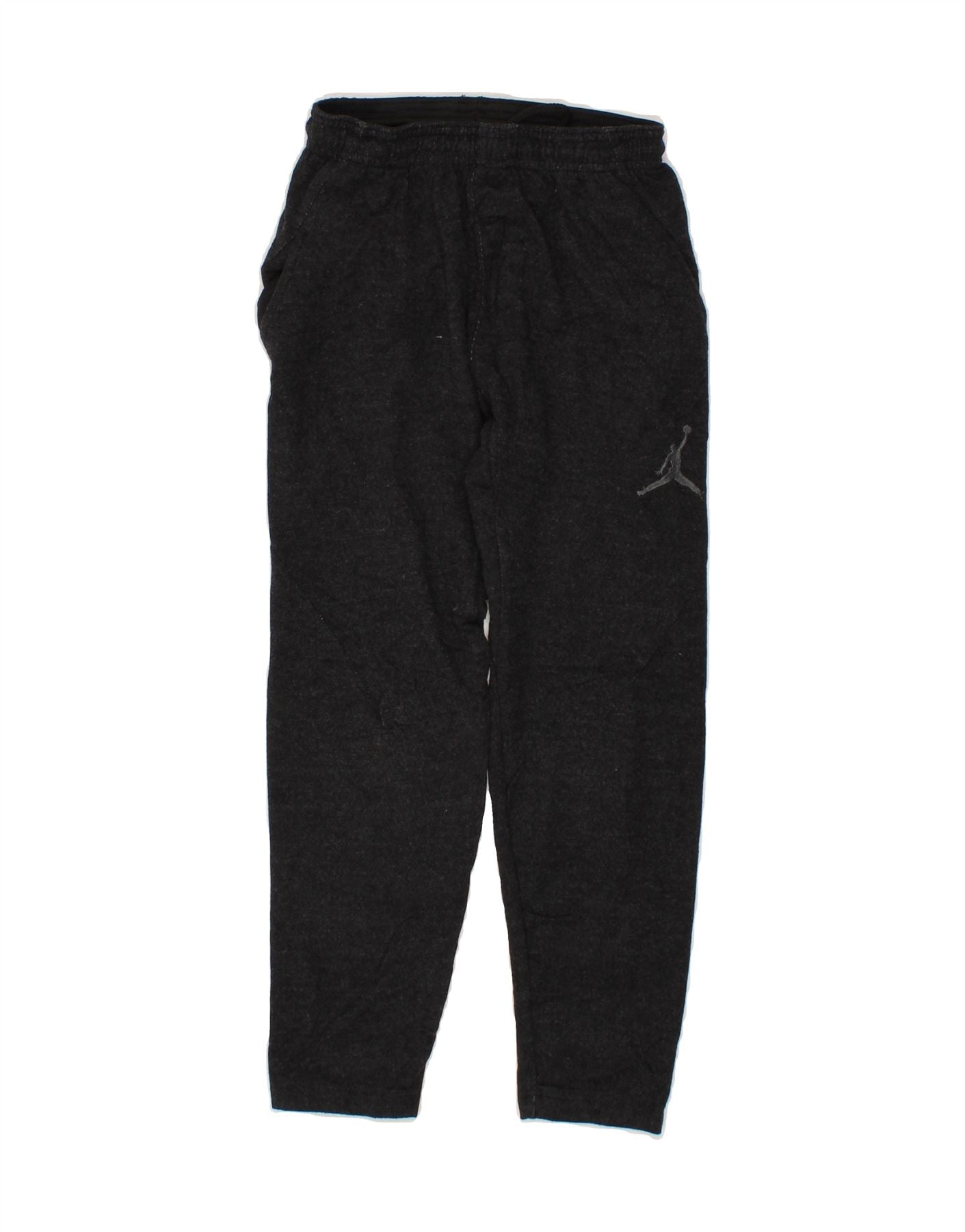image of JORDAN Boys Dri Fit Tracksuit Trousers 8-9 Years Small Grey Lyocell