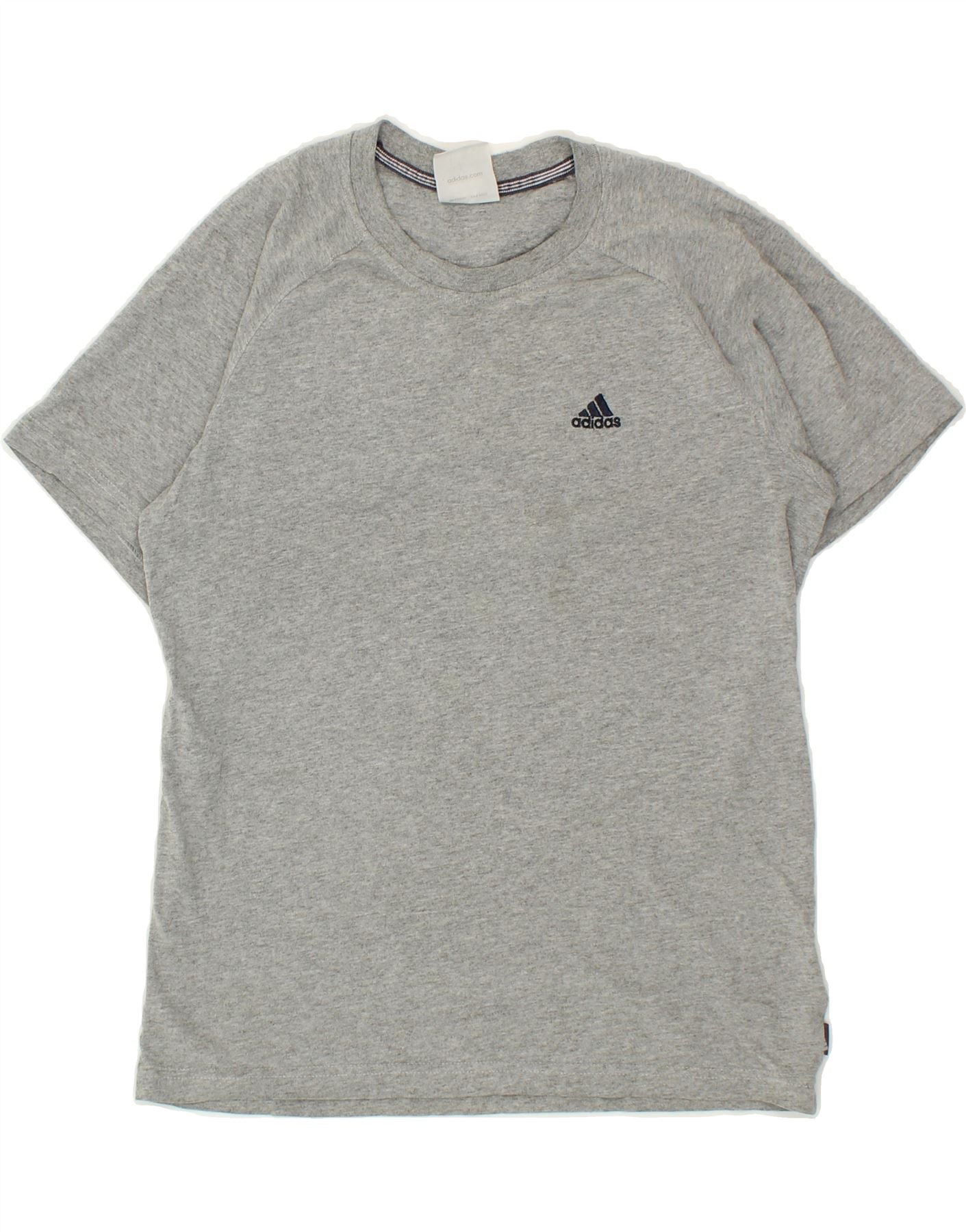 Image of ADIDAS Womens T-Shirt Top UK 6 XS Grey Polyester