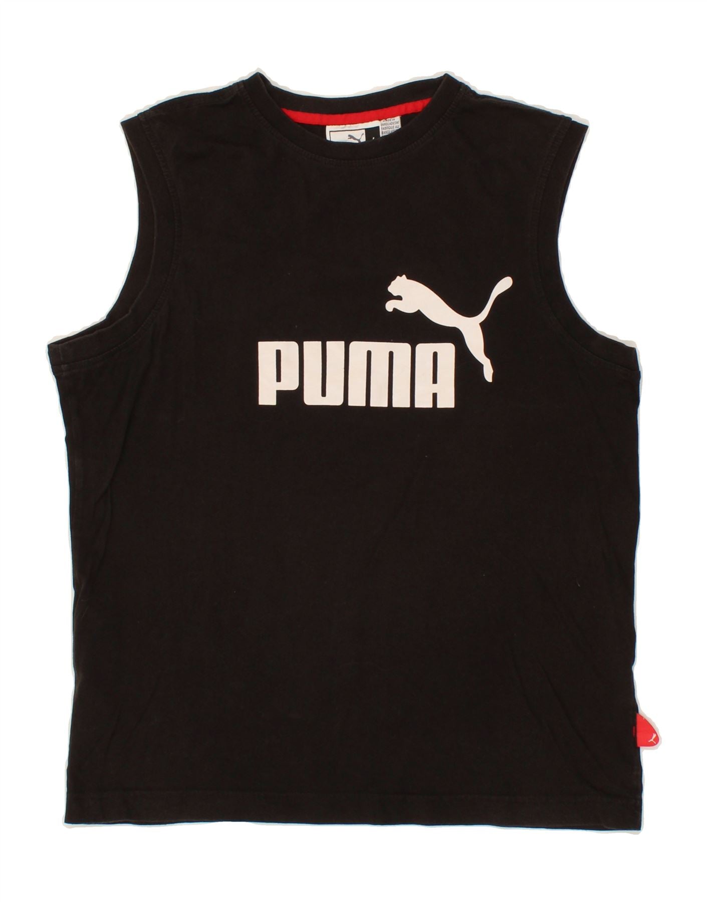 image of PUMA Mens Graphic Vest Top Large Black