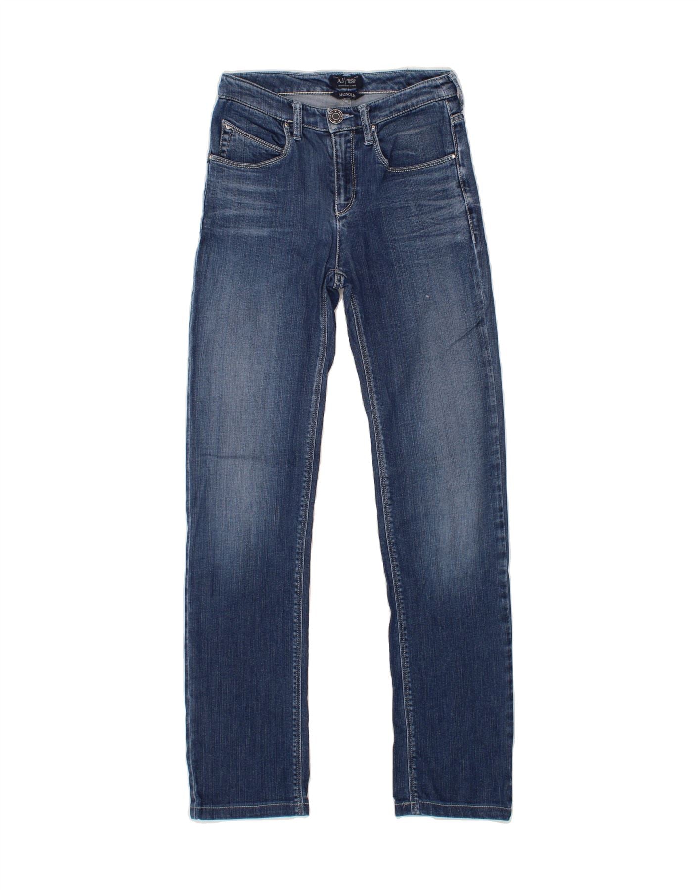 image of ARMANI Womens Magnolia Skinny Jeans W25 L29 Blue