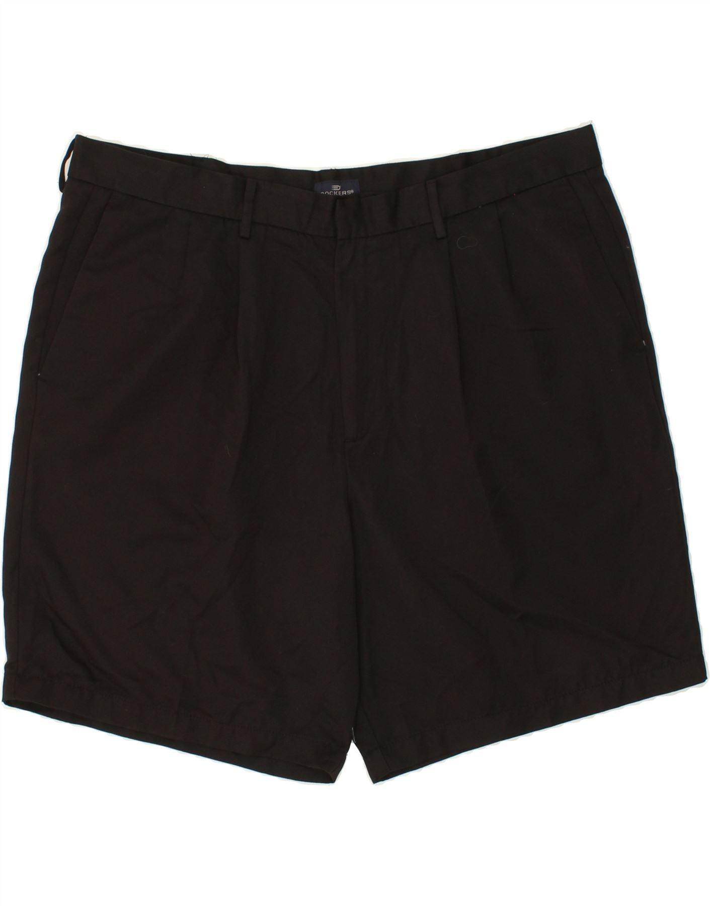 Image of DOCKERS Mens Golf Pegged Casual Shorts W42 2XL Black Polyester