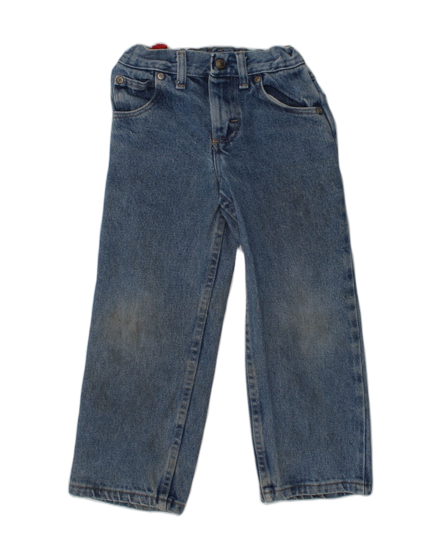 image of WRANGLER Girls Regular Straight Jeans 4-5 Years W20 L18 Blue Cotton