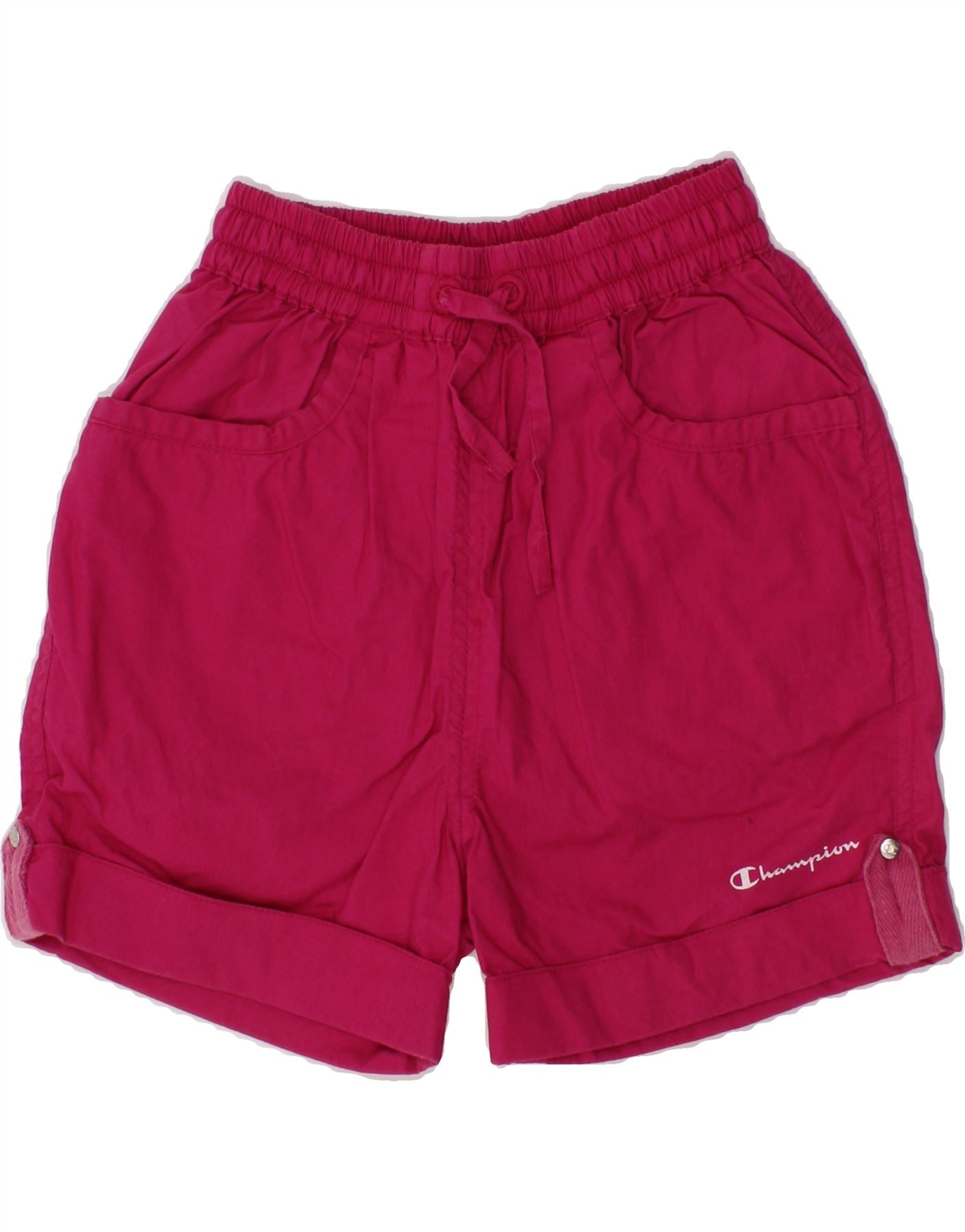 Image of CHAMPION Baby Girls Shorts 18-24 Months  Large W18 Pink Cotton