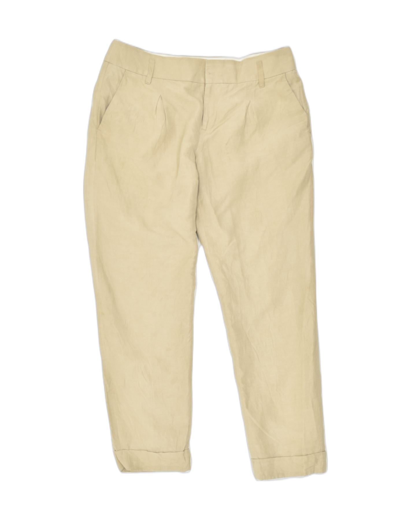 image of BANANA REPUBLIC Womens Slim Chino Trousers W30 L27 Beige Cotton