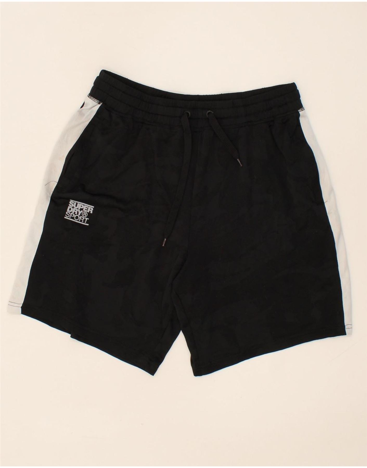 image of SUPERDRY Mens Sport Shorts Large Black