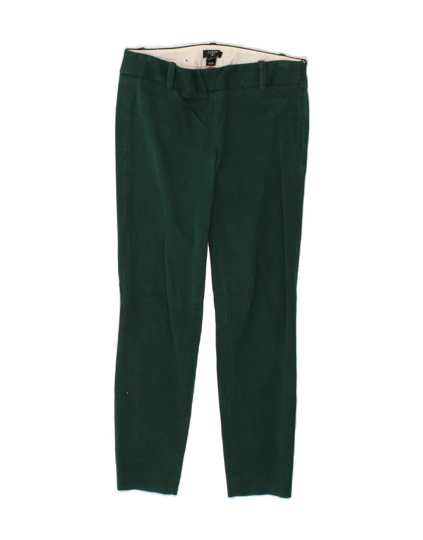 Image of J. CREW Womens City Fit Slim Cropped Trousers US 0 XS W28 L26  Green