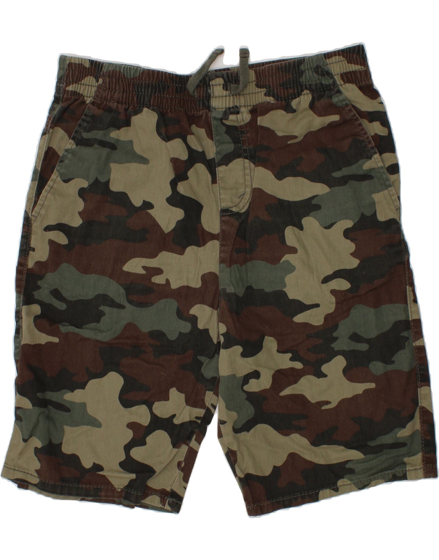 image of LEVI'S Boys Tall Slim Fit Shorts 15-16 Years XL Khaki Camouflage Cotton