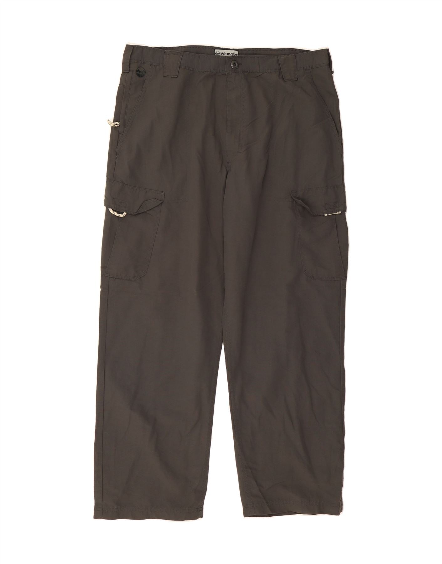 image of WRANGLER Mens Straight Cargo Trousers W38 L30 Grey