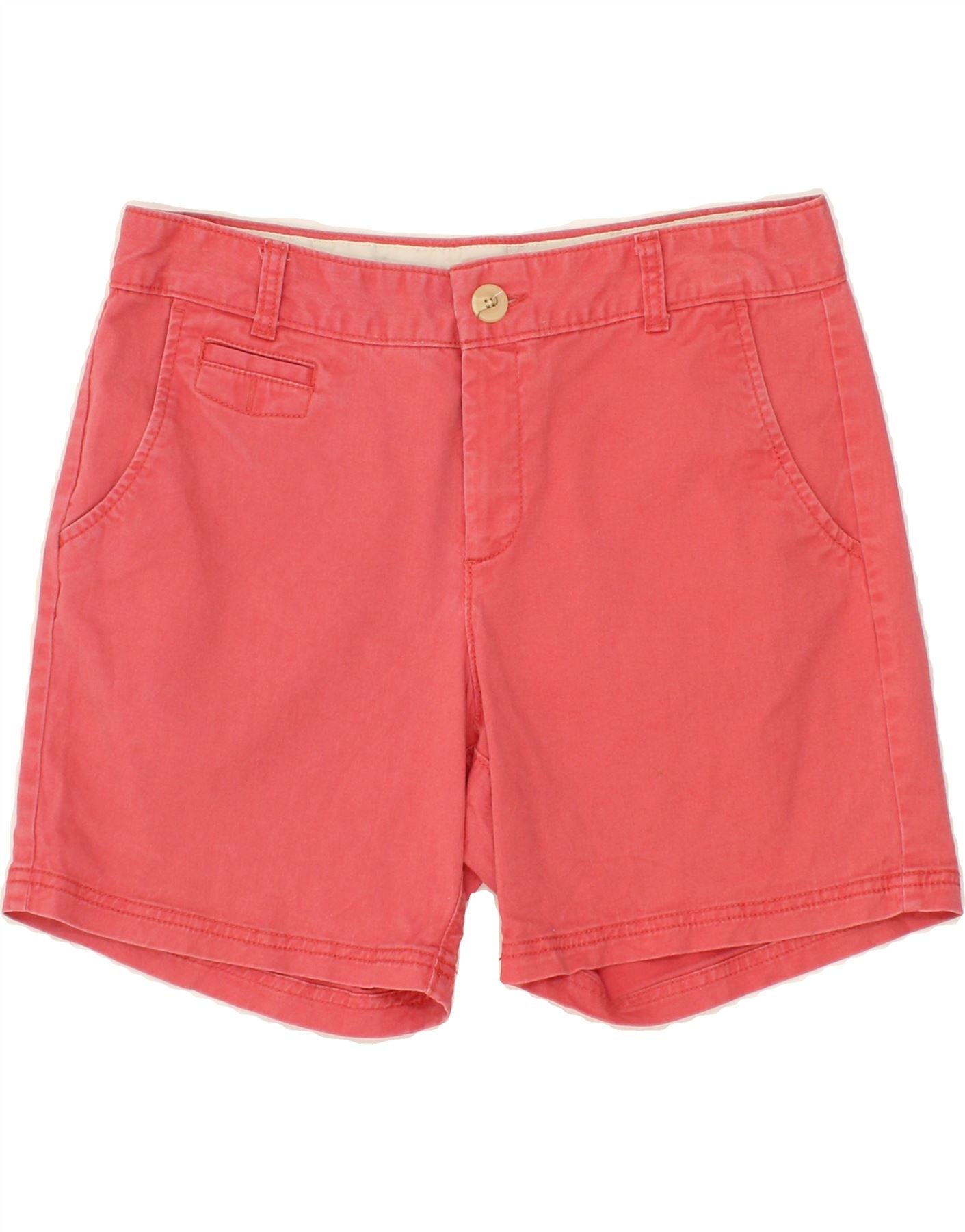 image of DOCKERS Womens Chino Shorts US 8 Medium W32 Pink Cotton