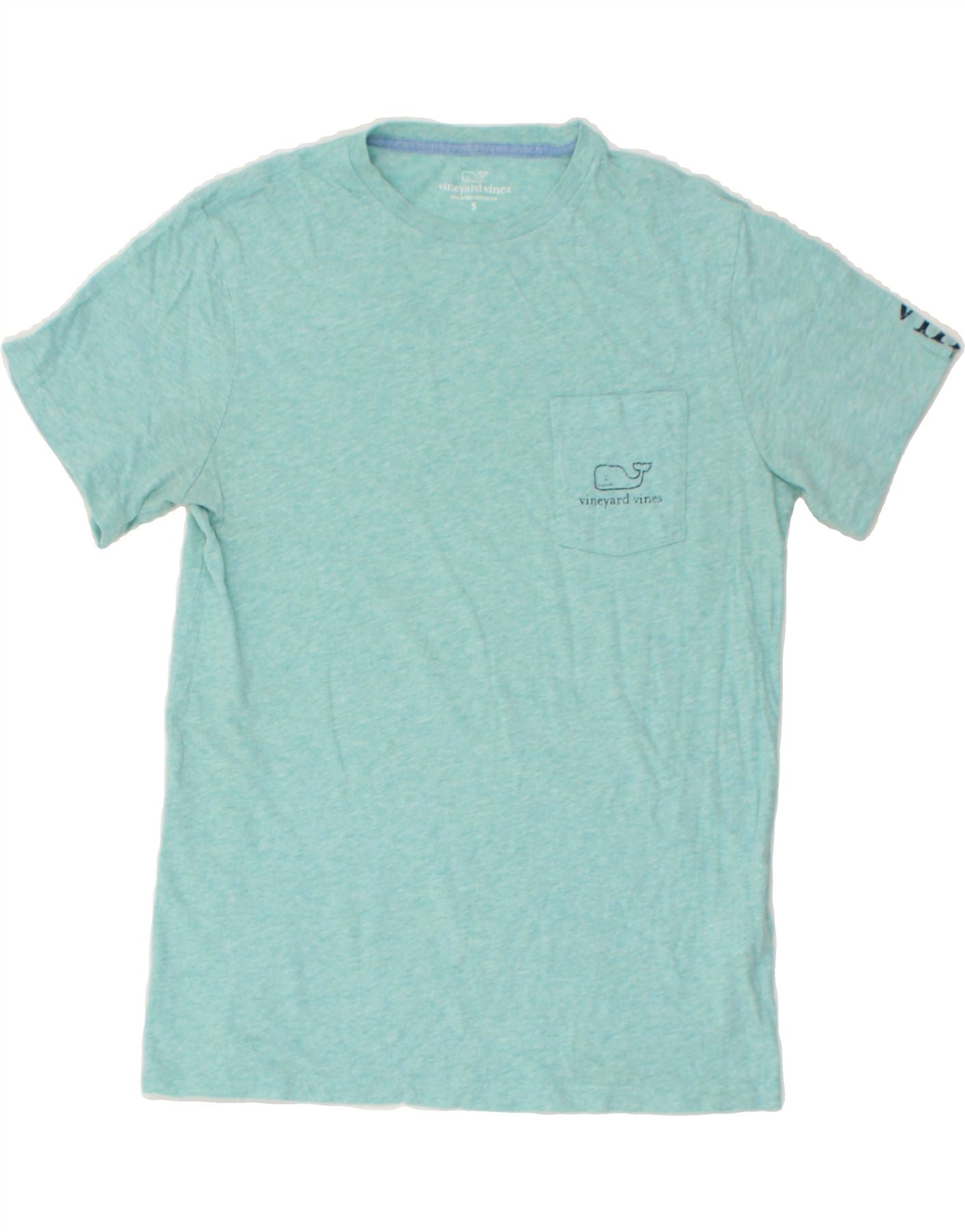 Image of VINEYARD VINES Mens Graphic T-Shirt Top Small Blue Cotton