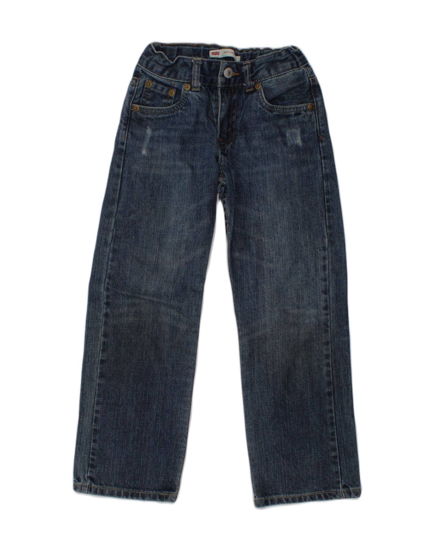 image of LEVI'S Boys 514 Straight Jeans 6-7 Years W20 L22  Blue Cotton