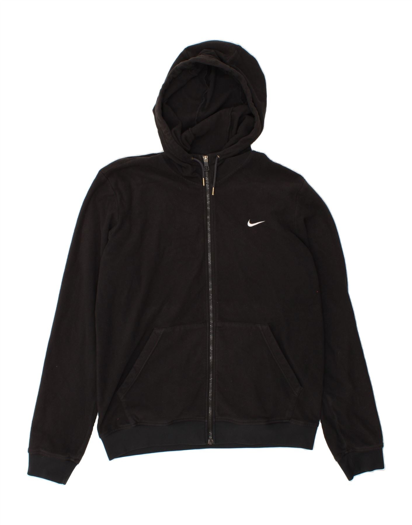 image of NIKE Mens Zip Hoodie Sweater XL Black