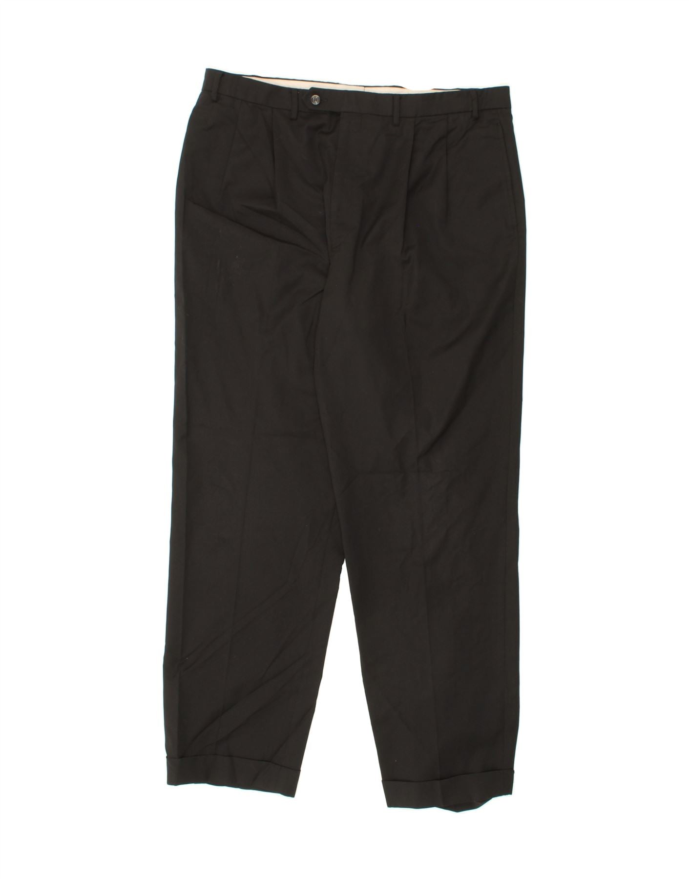 image of IZOD Mens Pegged Suit Trousers W38 L32 Black