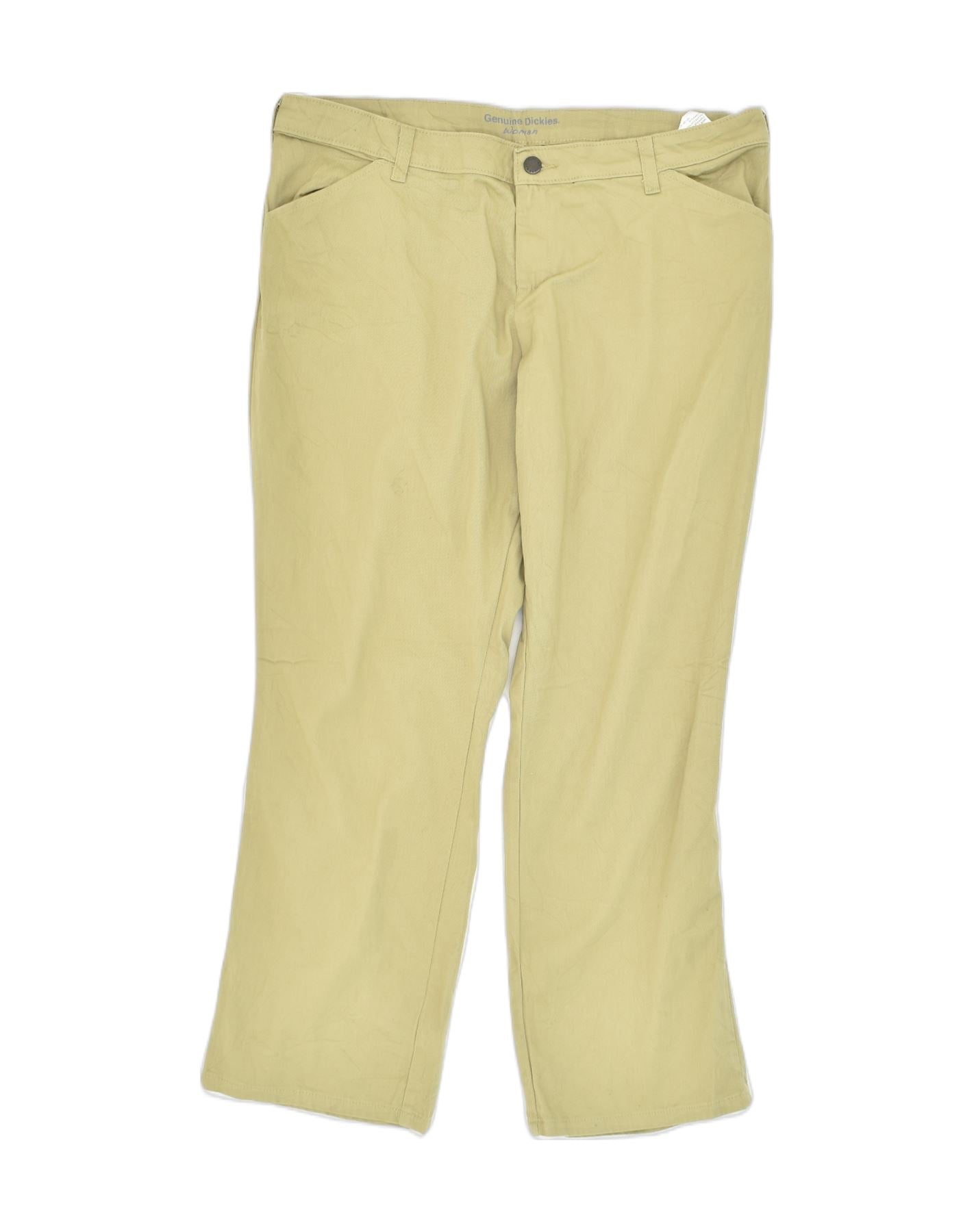 Image of DICKIES Womens Bootcut Casual Trousers W36 L28  Beige