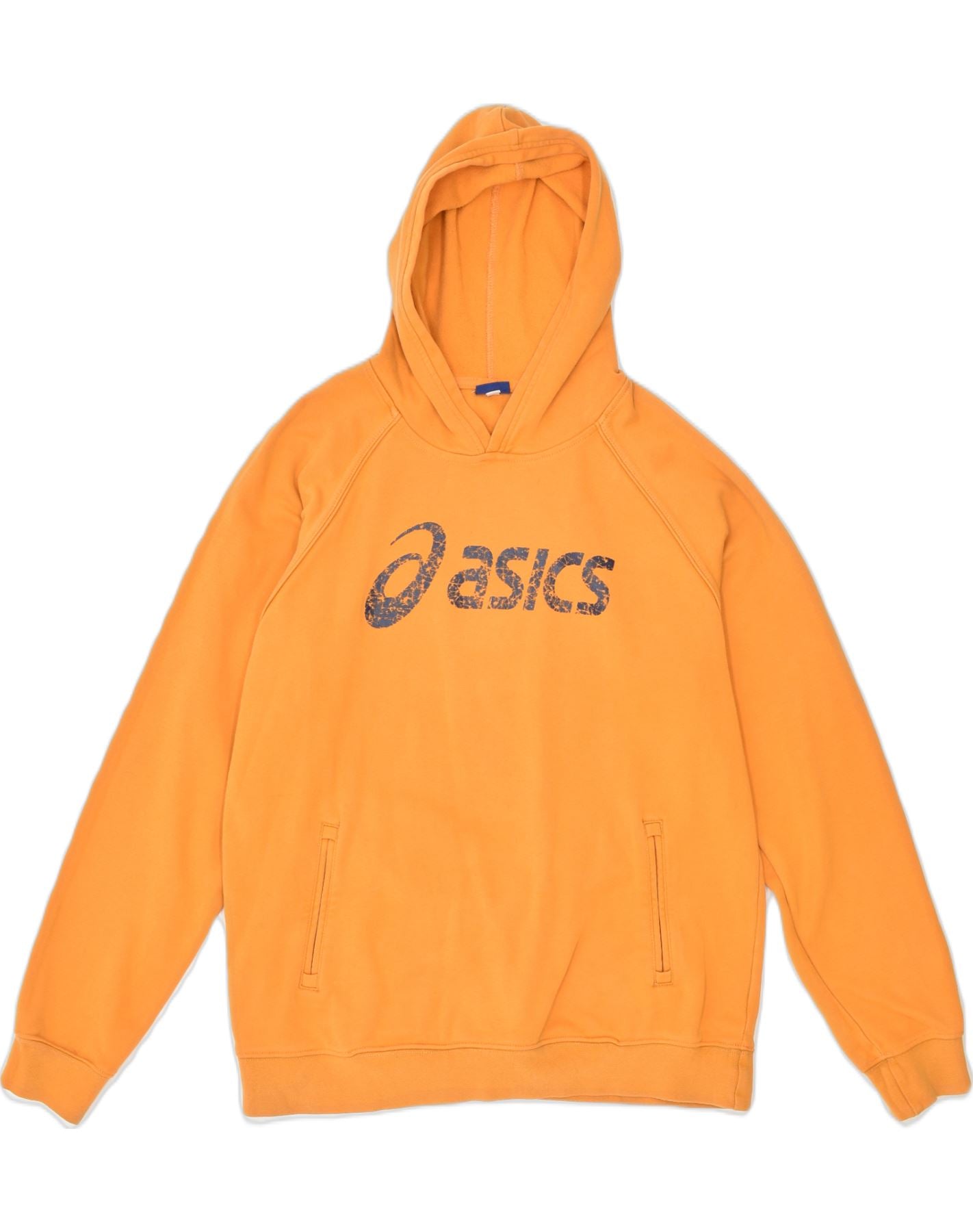 Image of ASICS Mens Graphic Hoodie Jumper Small Orange