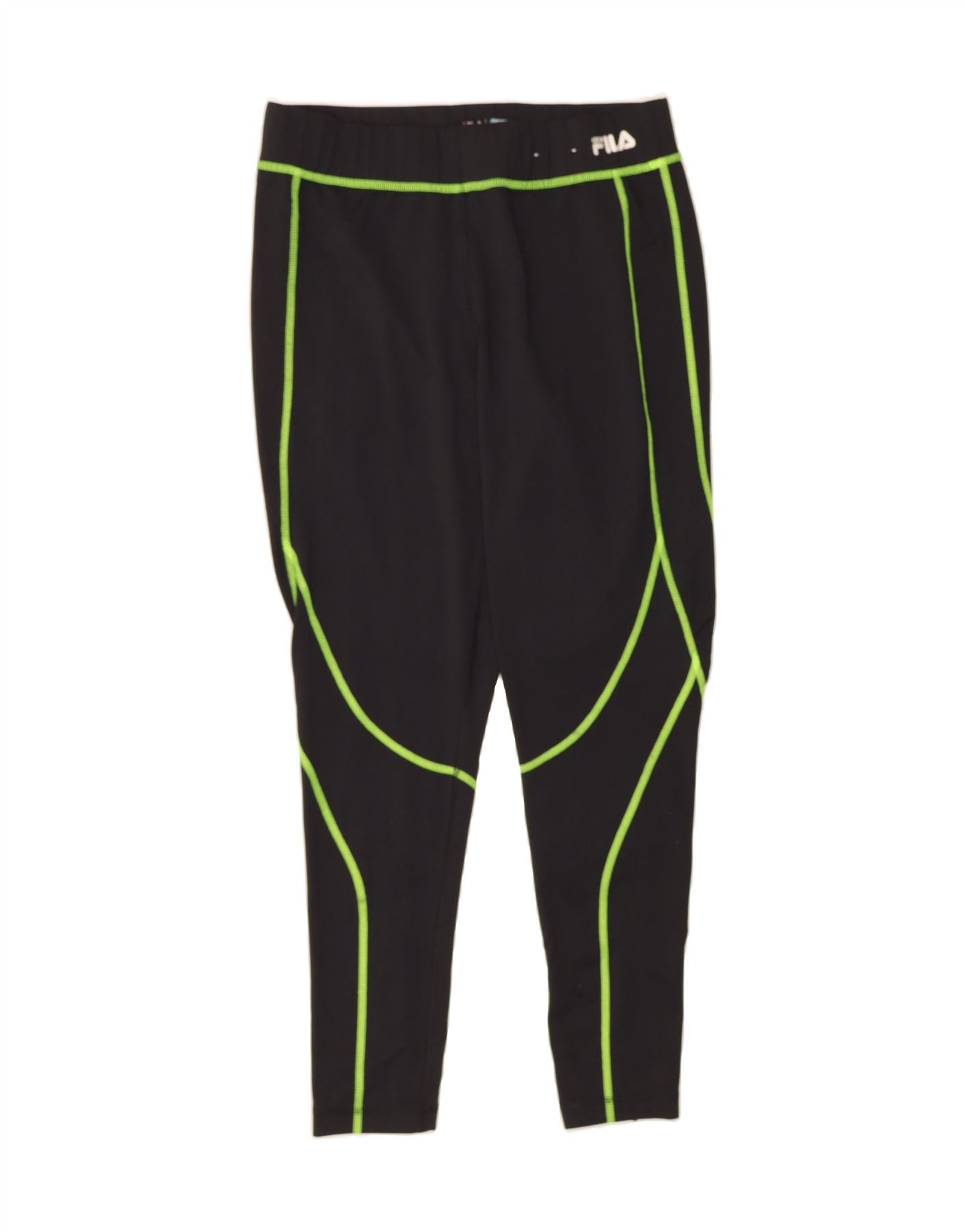 image of FILA Womens Leggings UK 16 Large  Black
