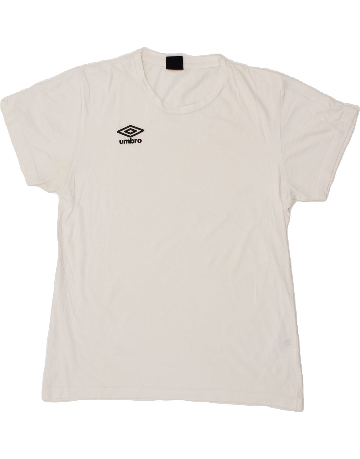 image of UMBRO Mens T-Shirt Top Medium White Cotton