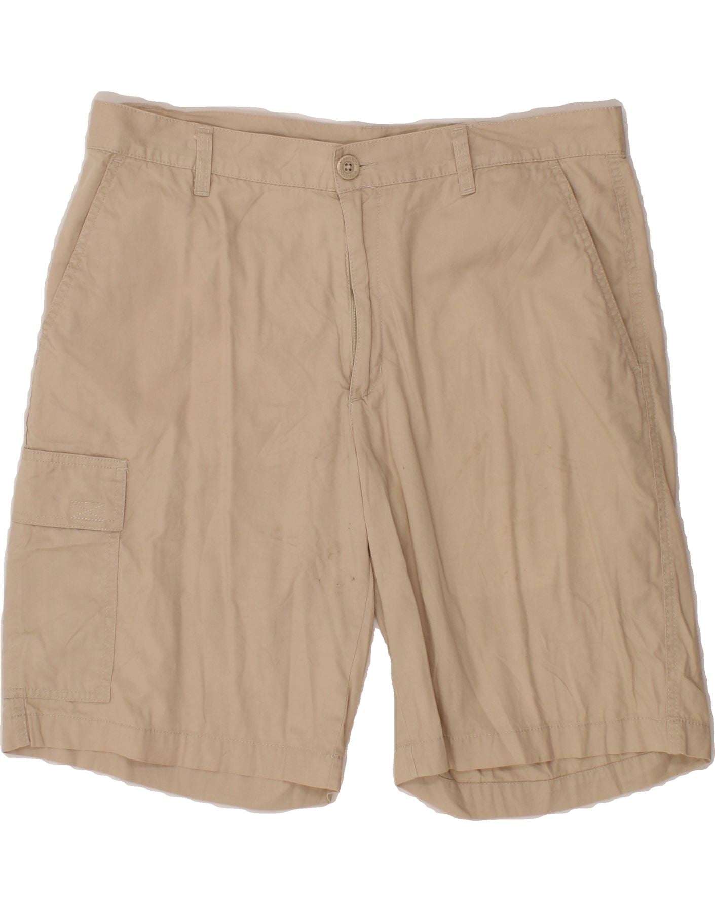 image of COLUMBIA Mens Cargo Shorts W36 Large Beige Cotton