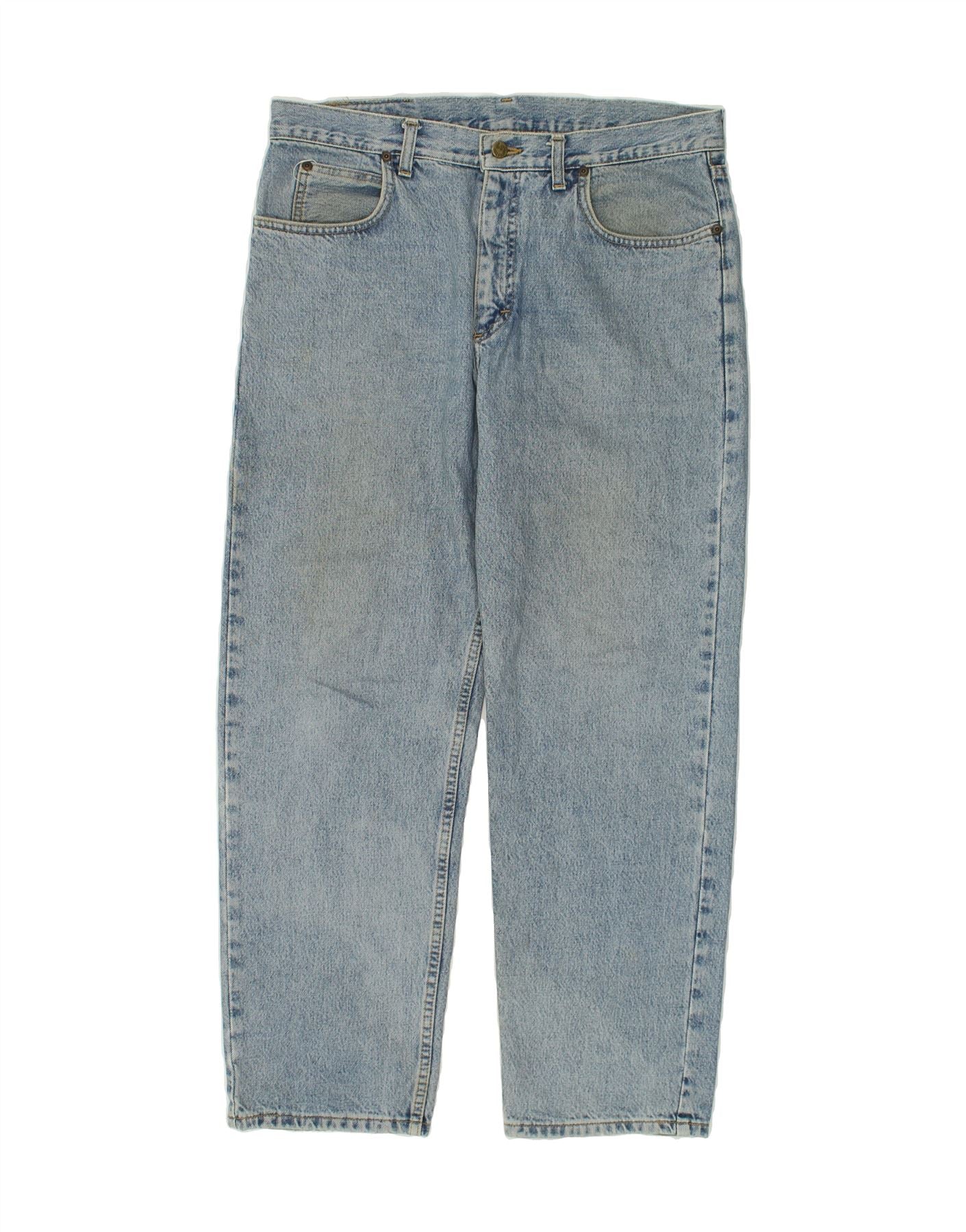 Image of LEE Mens Tapered Jeans W36 L30 Blue