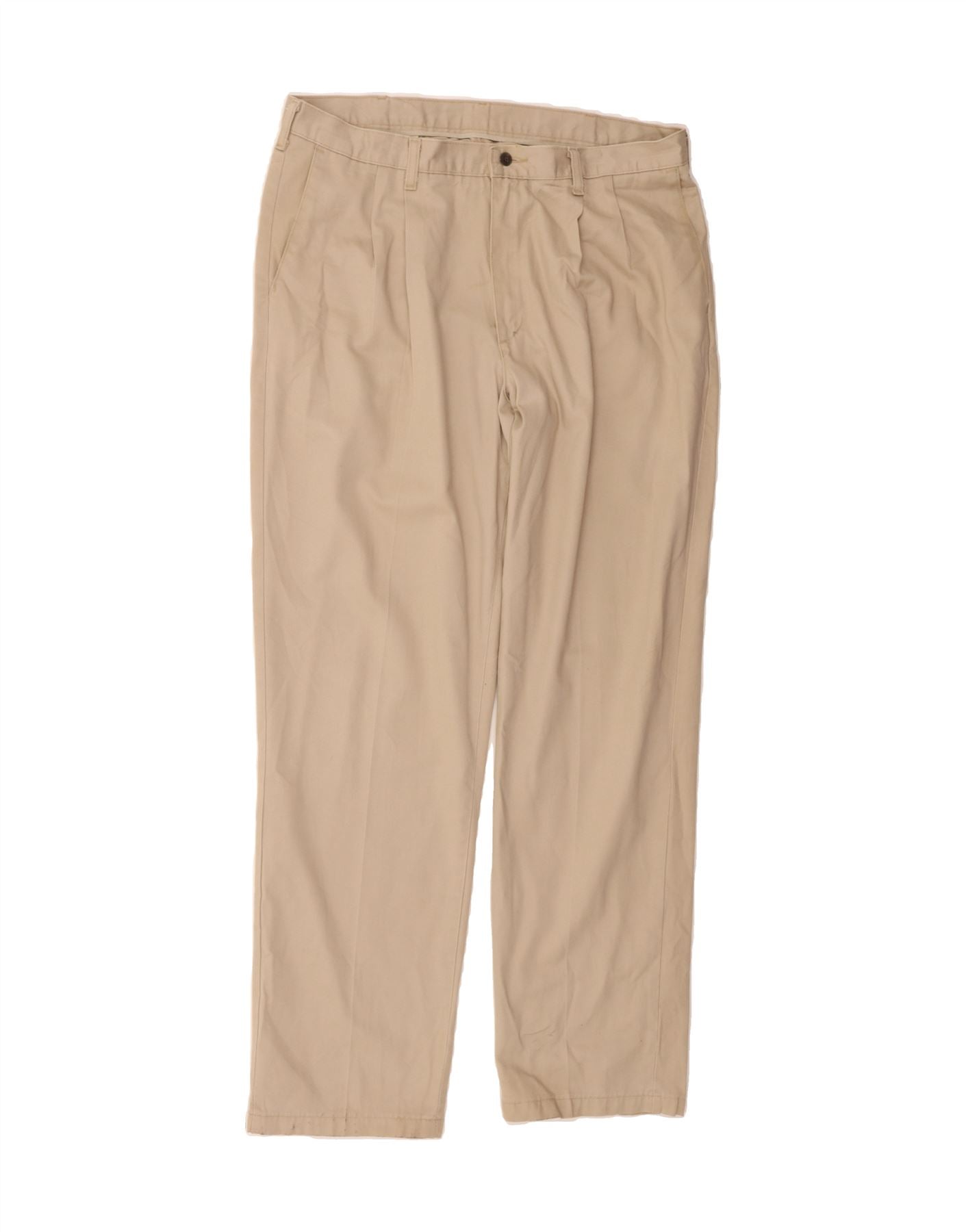 image of LEE Mens Pegged Chino Trousers W38 L34 Beige Cotton