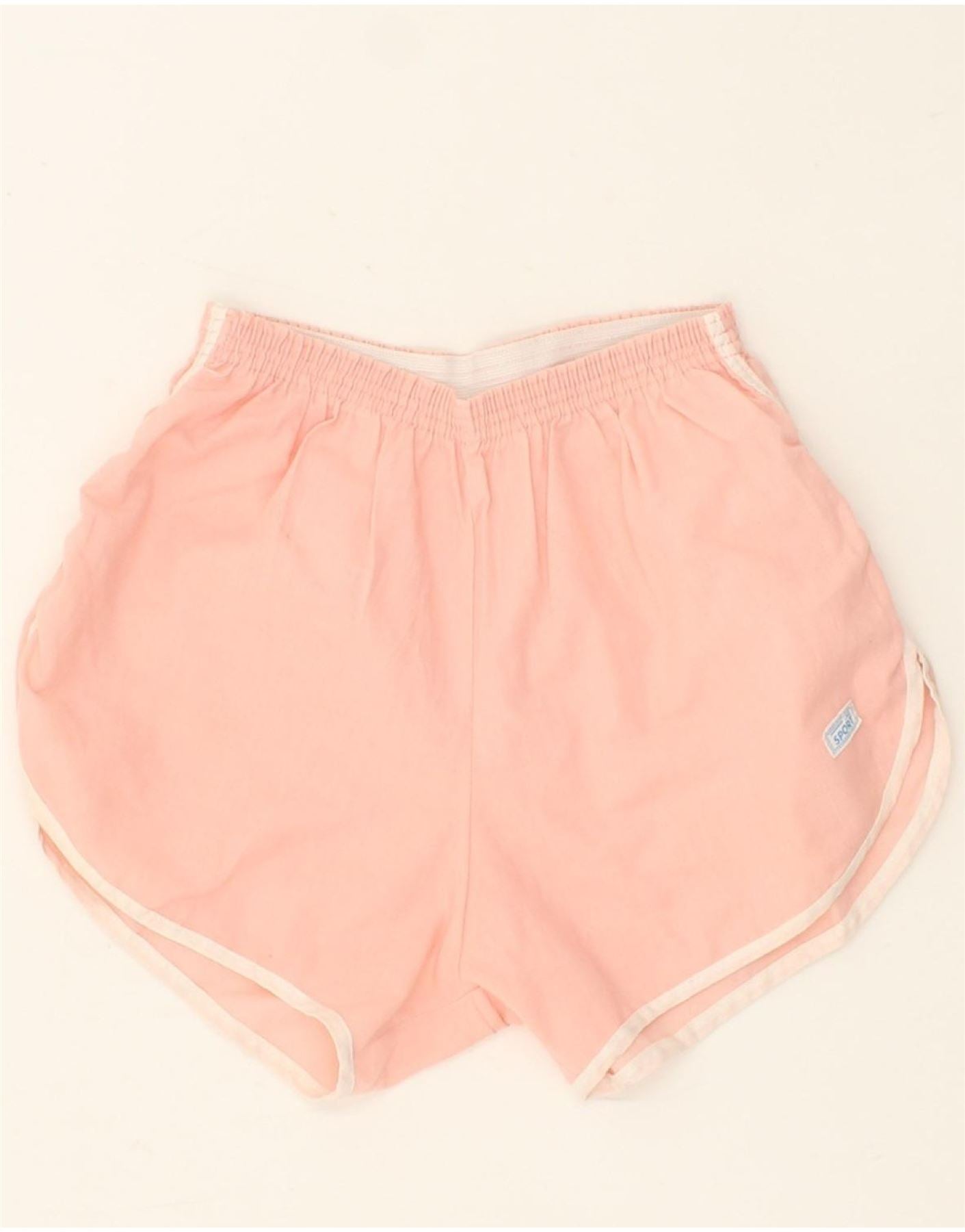 image of VINTAGE Womens Sport Shorts UK 8 Small Pink