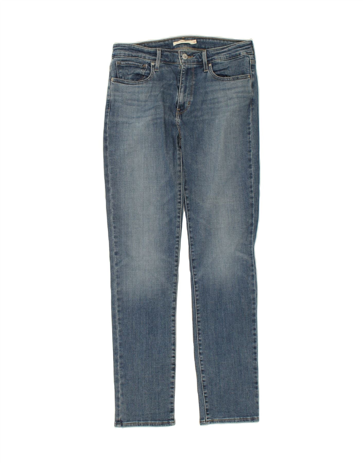 Image of LEVI'S Womens 712 Slim Jeans W30 L32  Blue