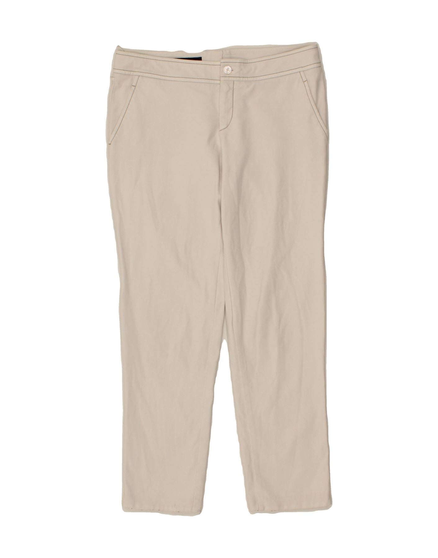 Image of GUCCI Womens Slim Chino Trousers IT 44 Medium W30 L27 White