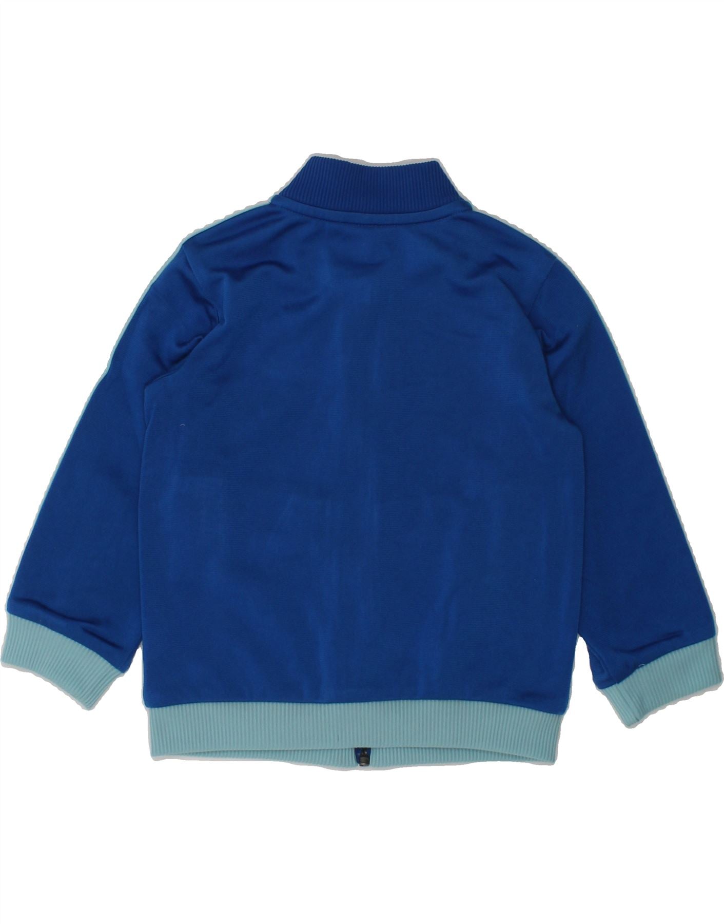 ADIDAS Baby Boys Tracksuit Top Jacket 9-12 Months Blue Colourblock