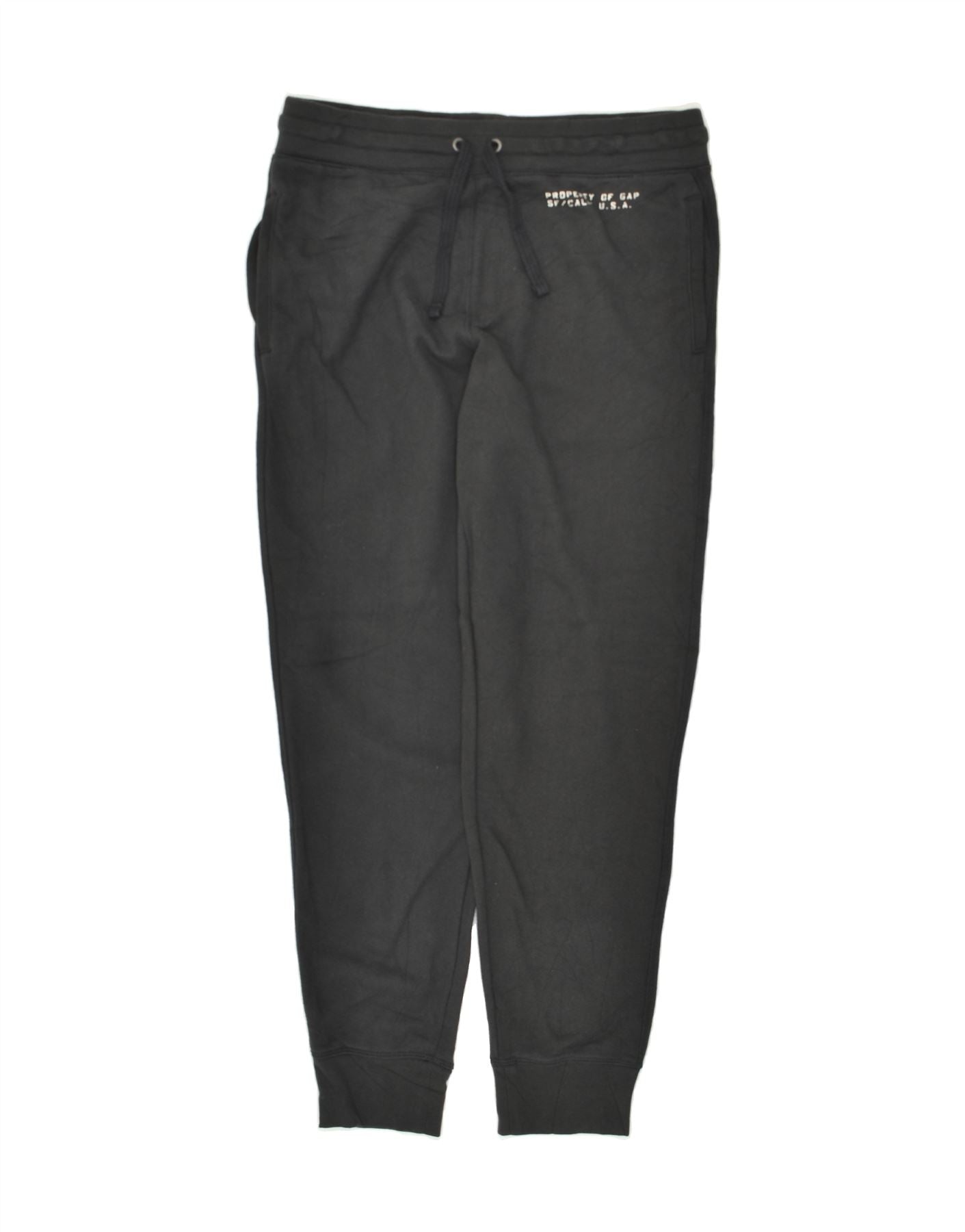 image of GAP Mens Tracksuit Trousers Joggers Medium Black Cotton