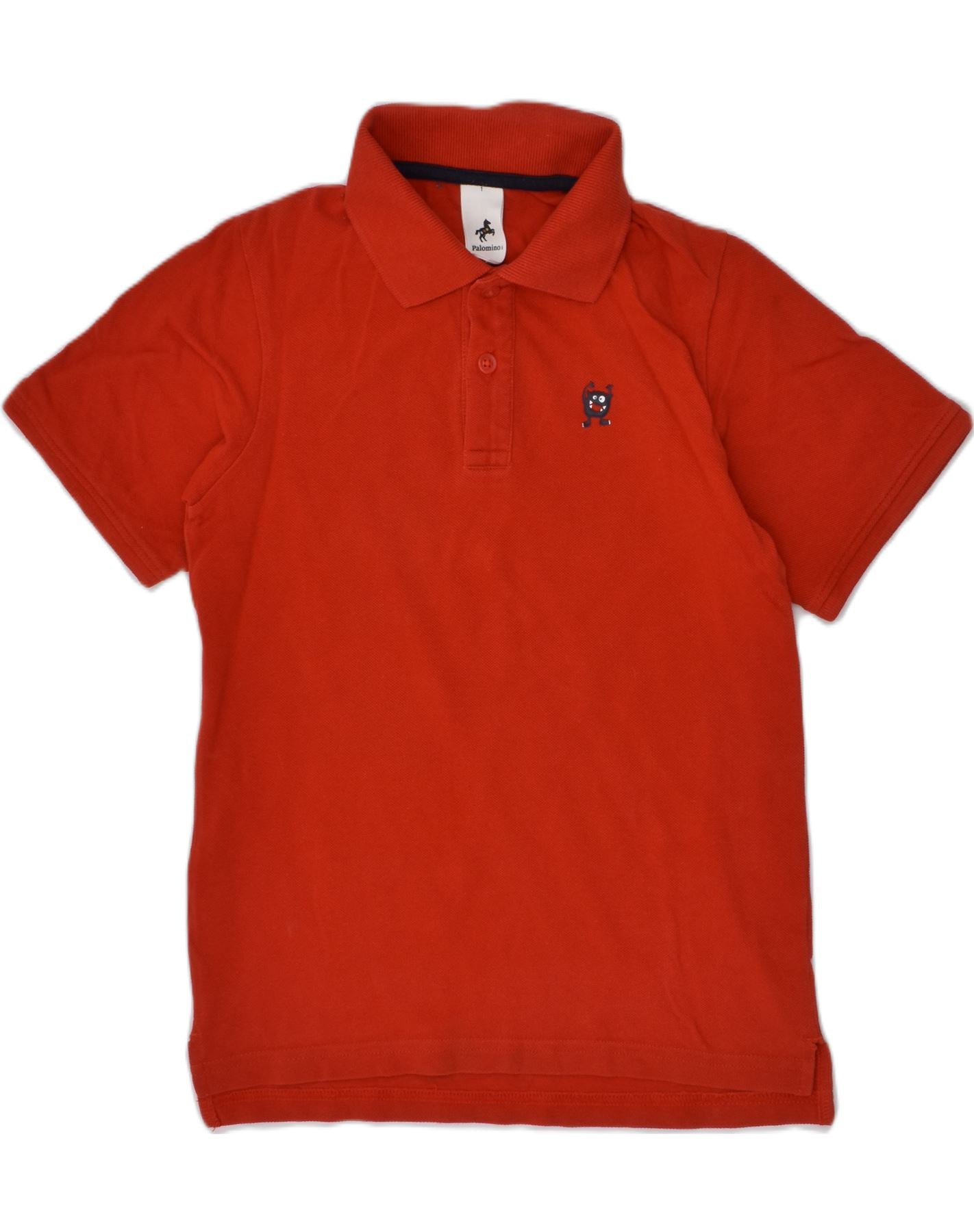 image of PALOMINO Boys Polo Shirt 9-10 Years Red Cotton