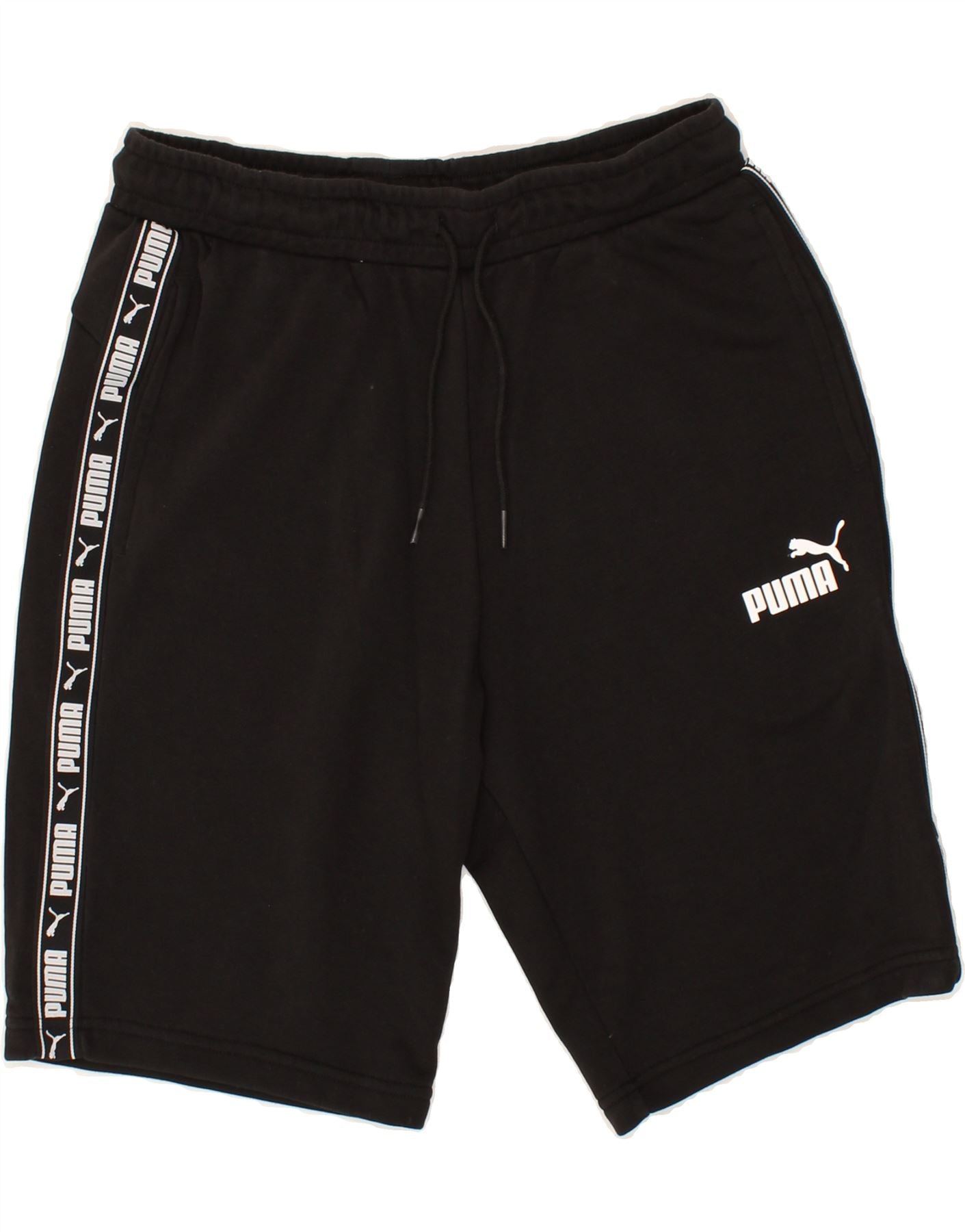 image of PUMA Mens Graphic Sport Shorts Medium Black