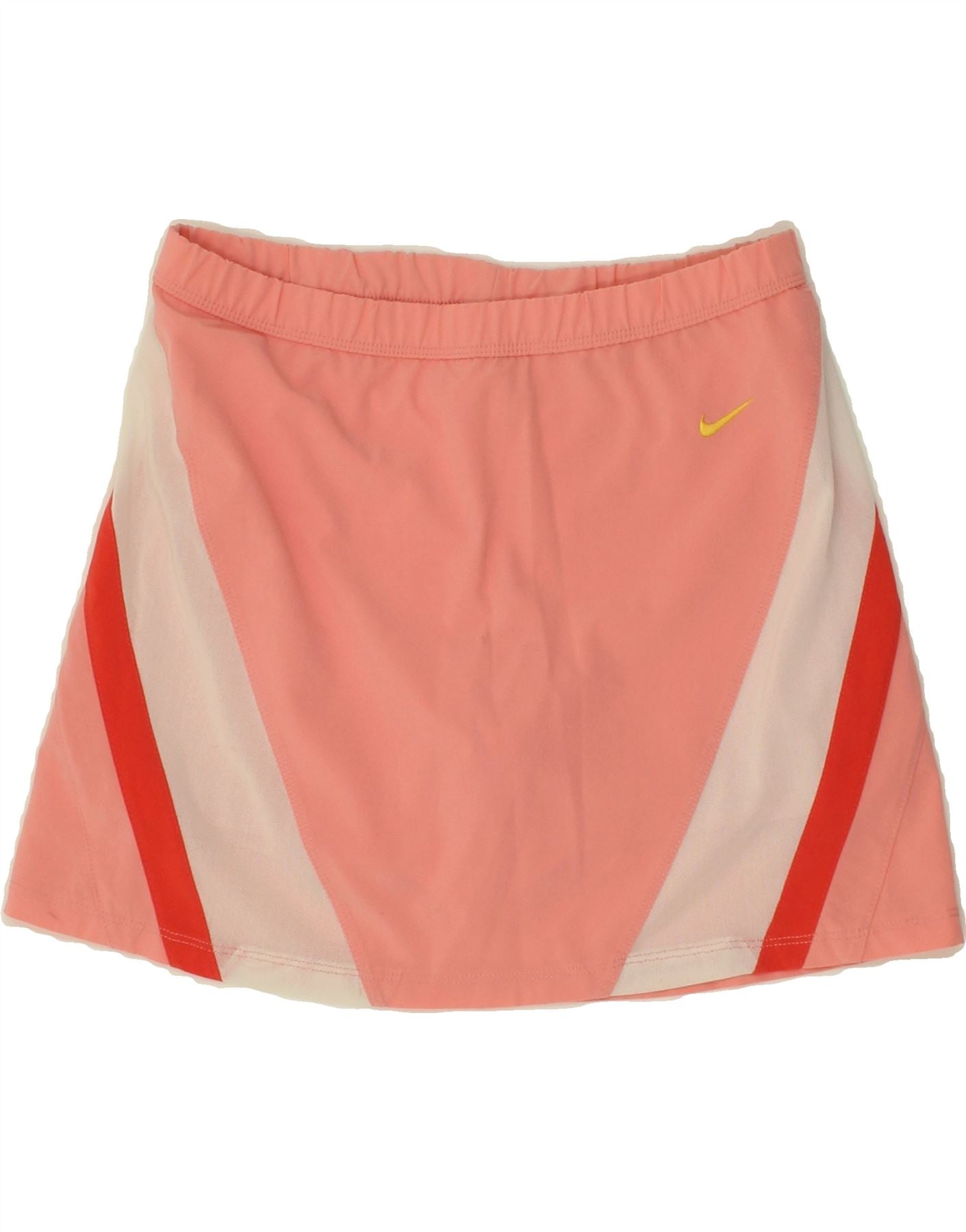 image of NIKE Womens Dri Fit Skort UK 4/6 XS  Pink Colourblock