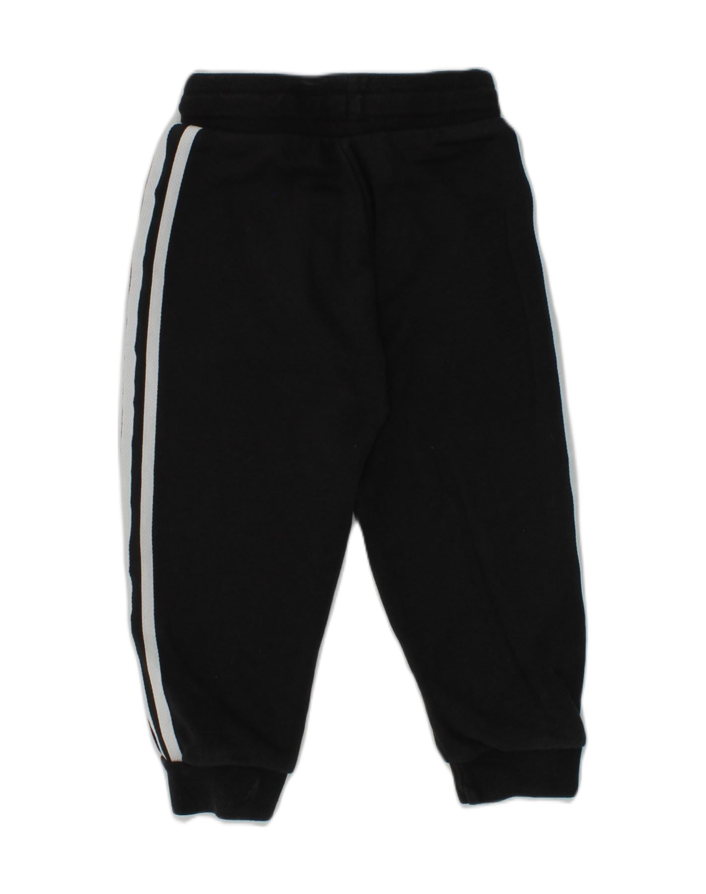 ADIDAS Baby Boys Tracksuit Trousers 12-18 Months Black Cotton