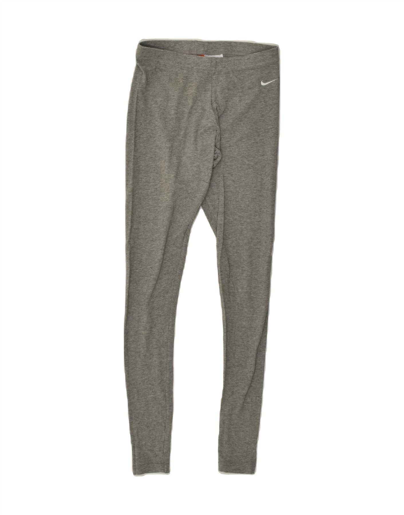 image of NIKE Womens Leggings UK 6 XS  Grey Cotton