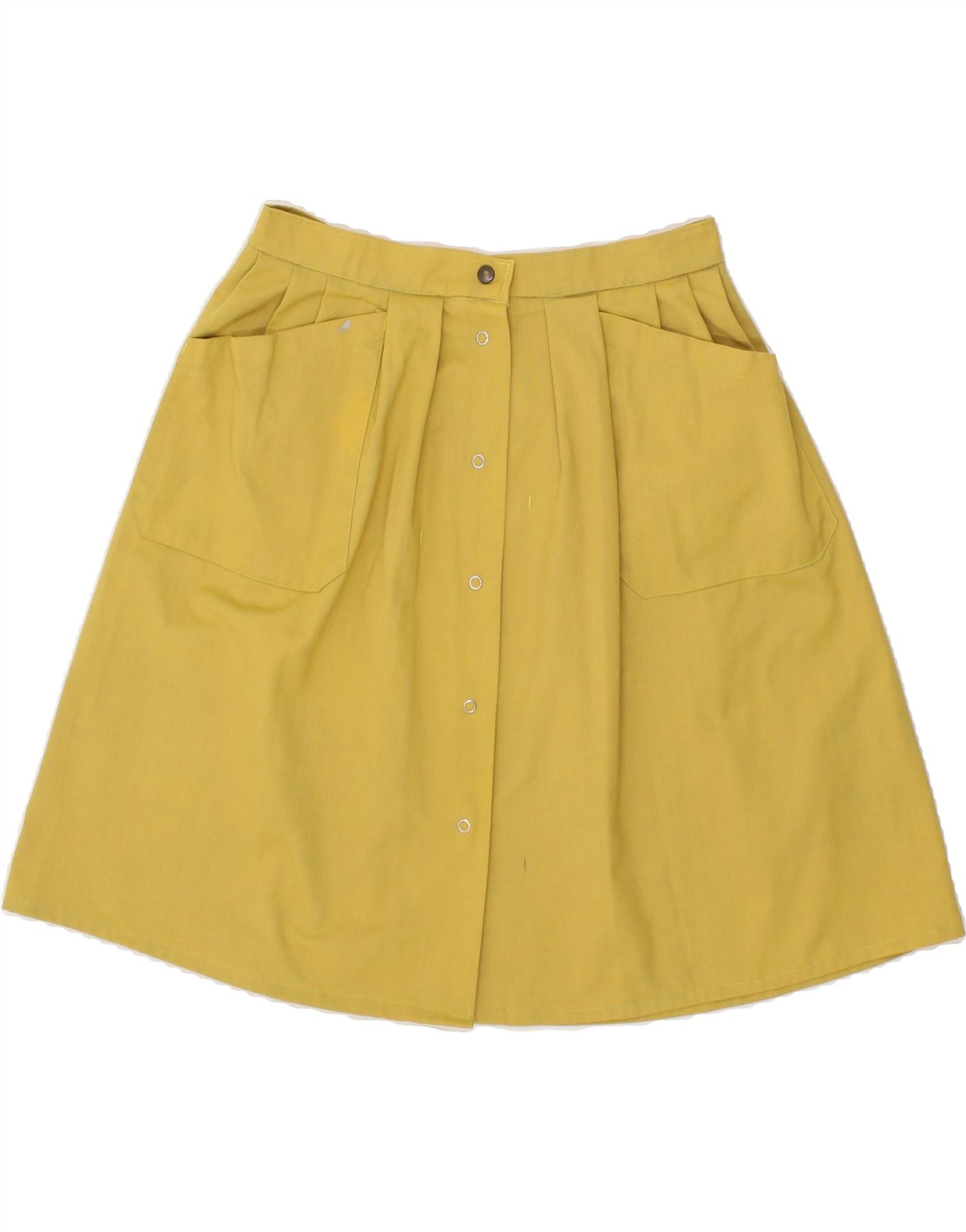 image of VINTAGE Womens A-Line Skirt W28 Medium Yellow