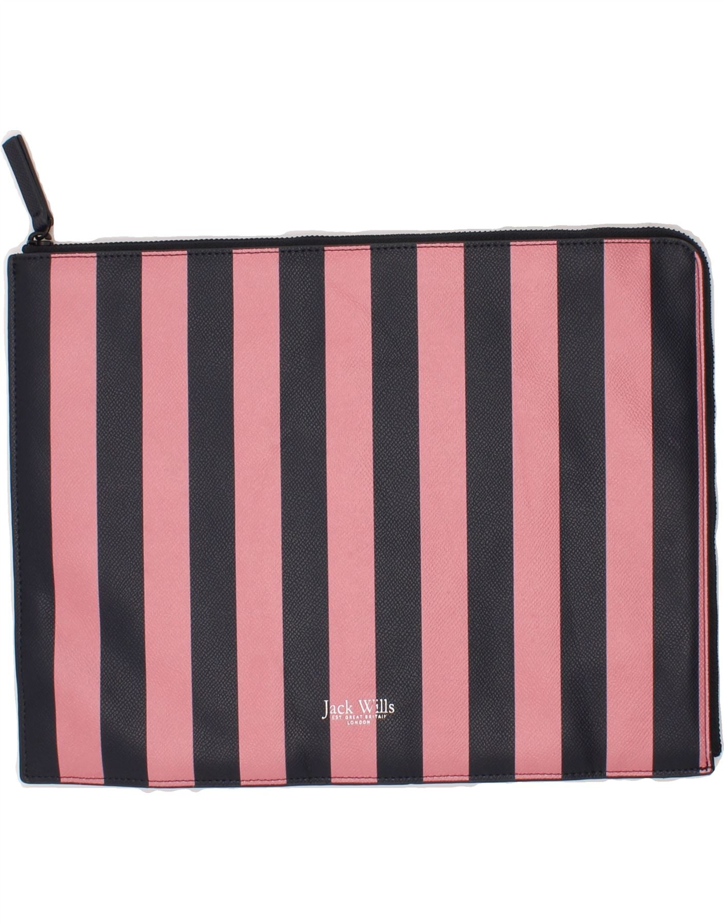 Image of JACK WILLS Womens Tablet Bag One Size Pink Striped