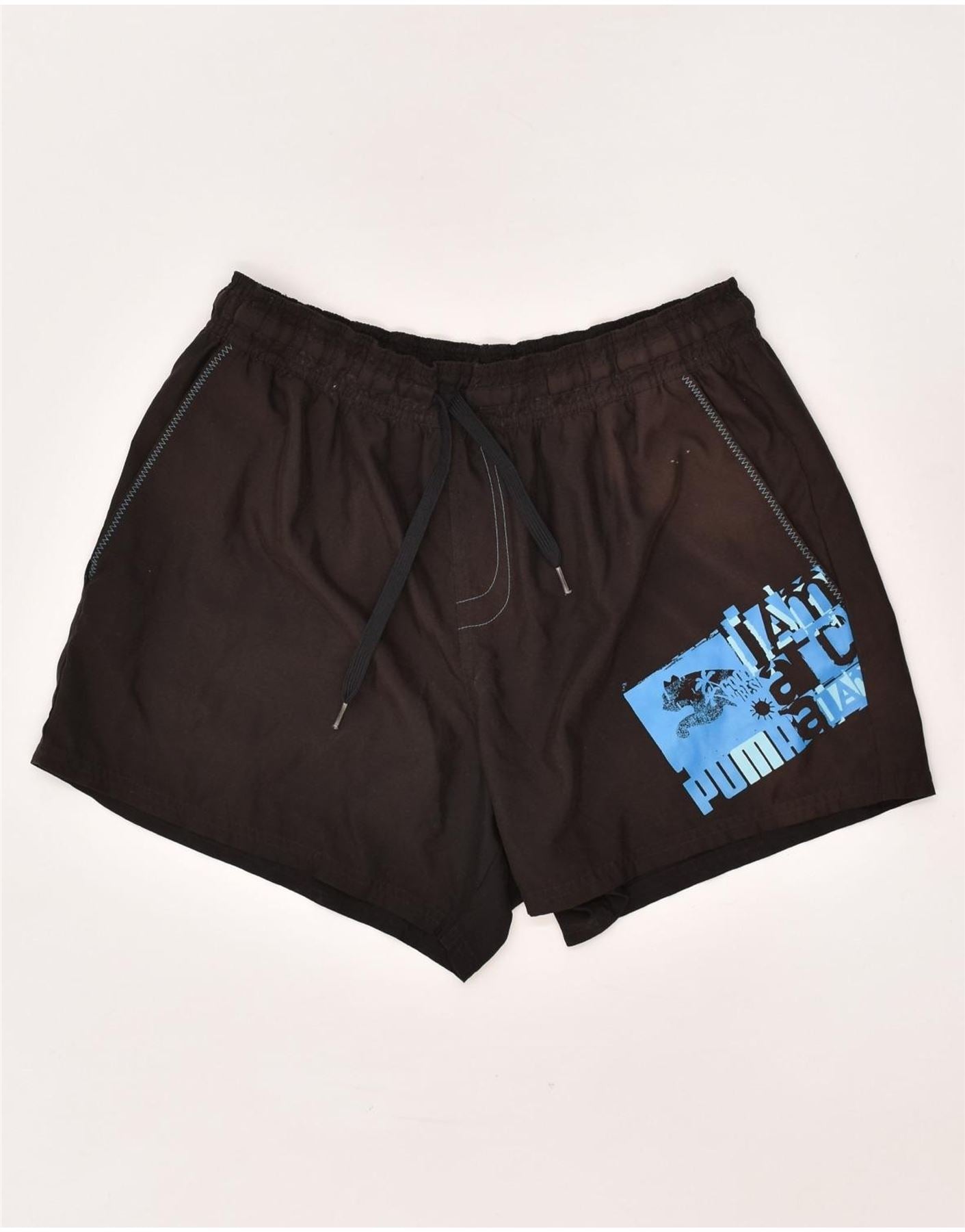 image of PUMA Mens Graphic Sport Shorts Large Brown