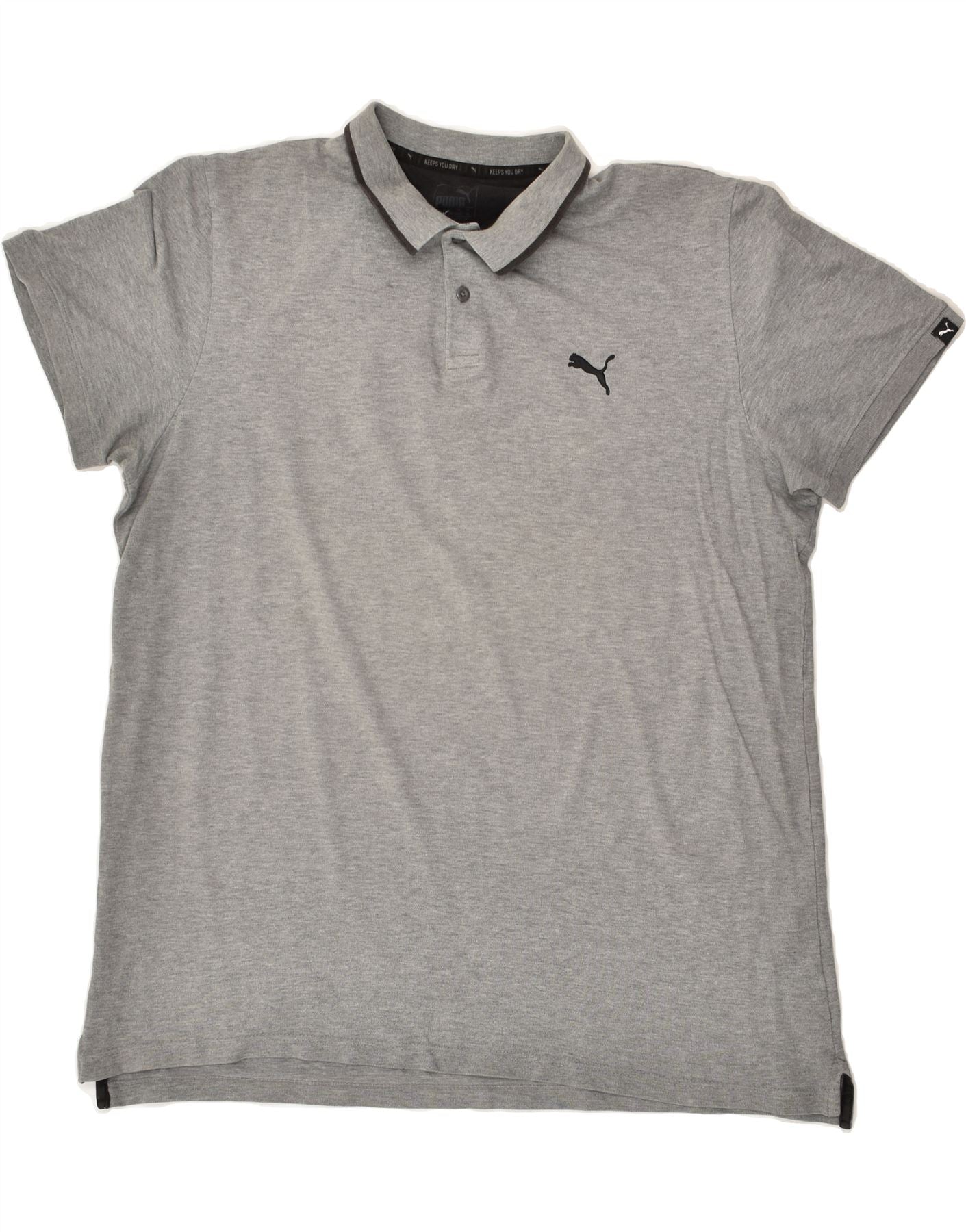 image of PUMA Mens Polo Shirt XL Grey