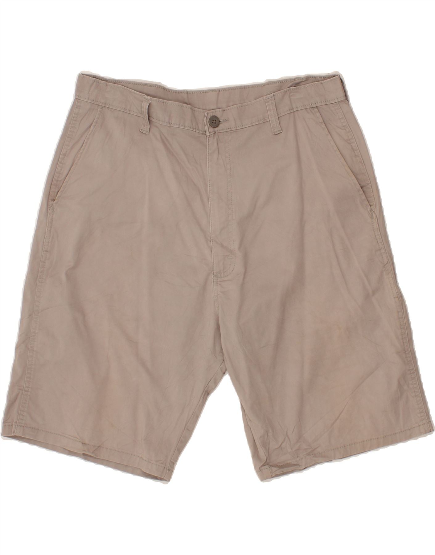 image of WRANGLER Mens Chino Shorts W36 Large  Grey Cotton