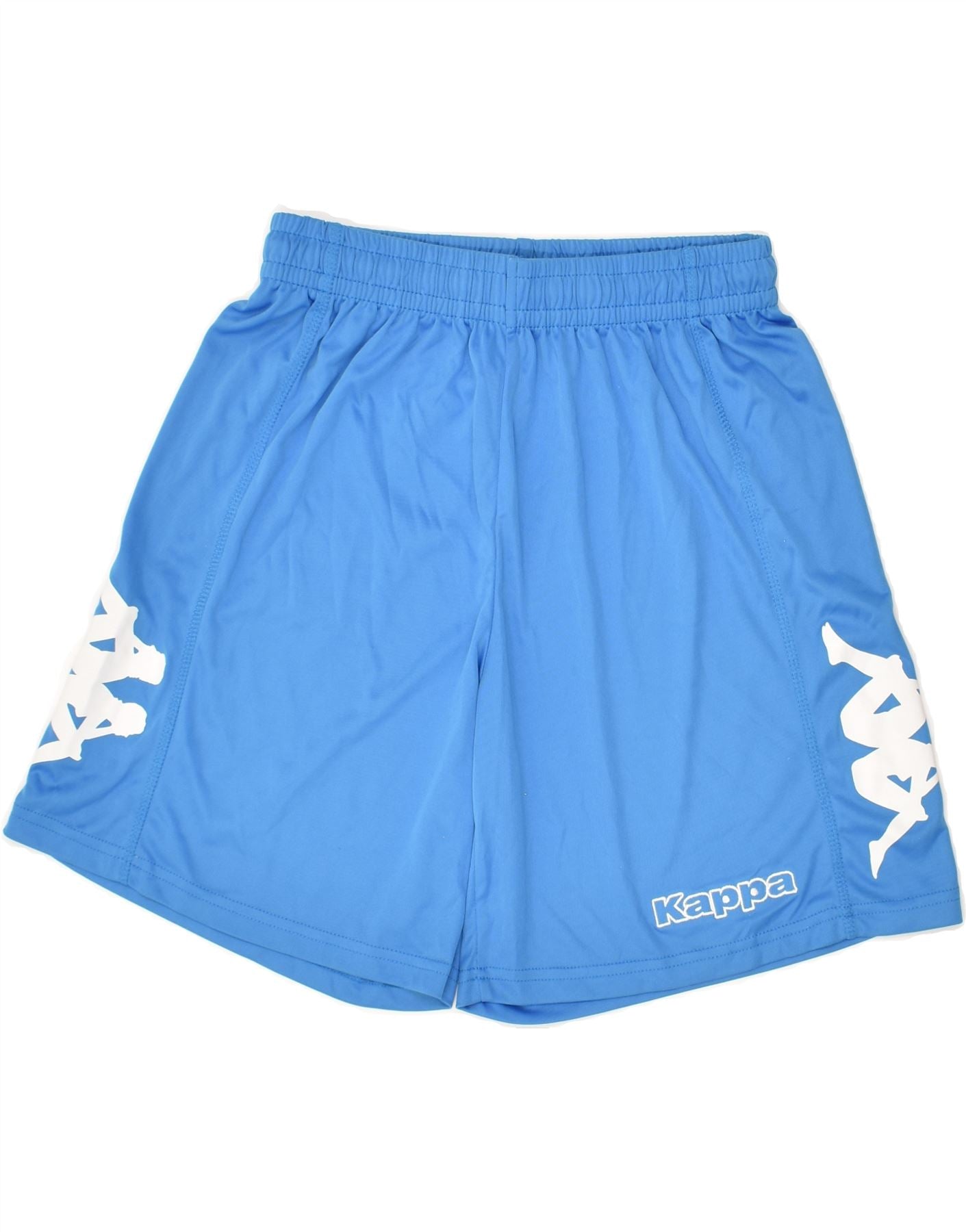 image of KAPPA Mens Graphic Sport Shorts Small Blue Polyester