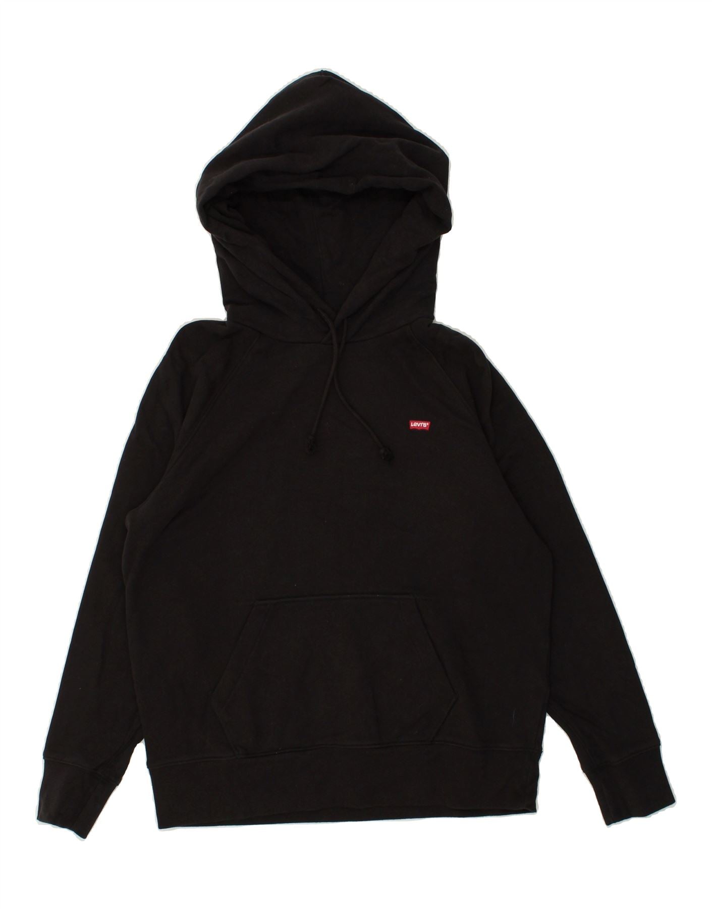 Image of LEVI'S Mens Hoodie Jumper Small Black Cotton